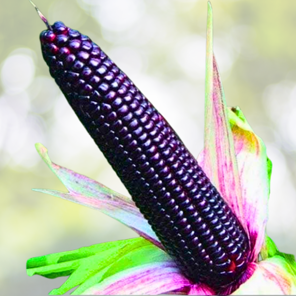 50pcs Black Corn Seeds - Heirloom, Non-GMO, Open-Pollinated Flour Corn - Zea mays
