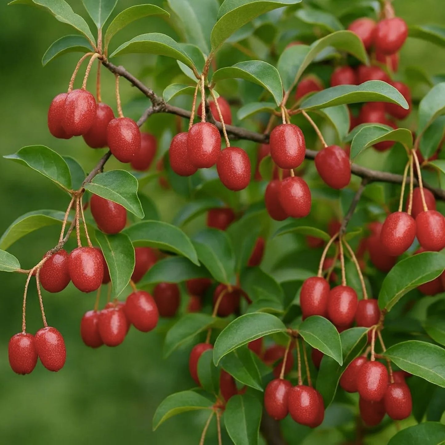 Goumi Berry Cuttings – 5 Cold Hardy, Easy Rooting, Nitrogen Fixers – Elaeagnus multiflora, Fruit-Producing Shrubs
