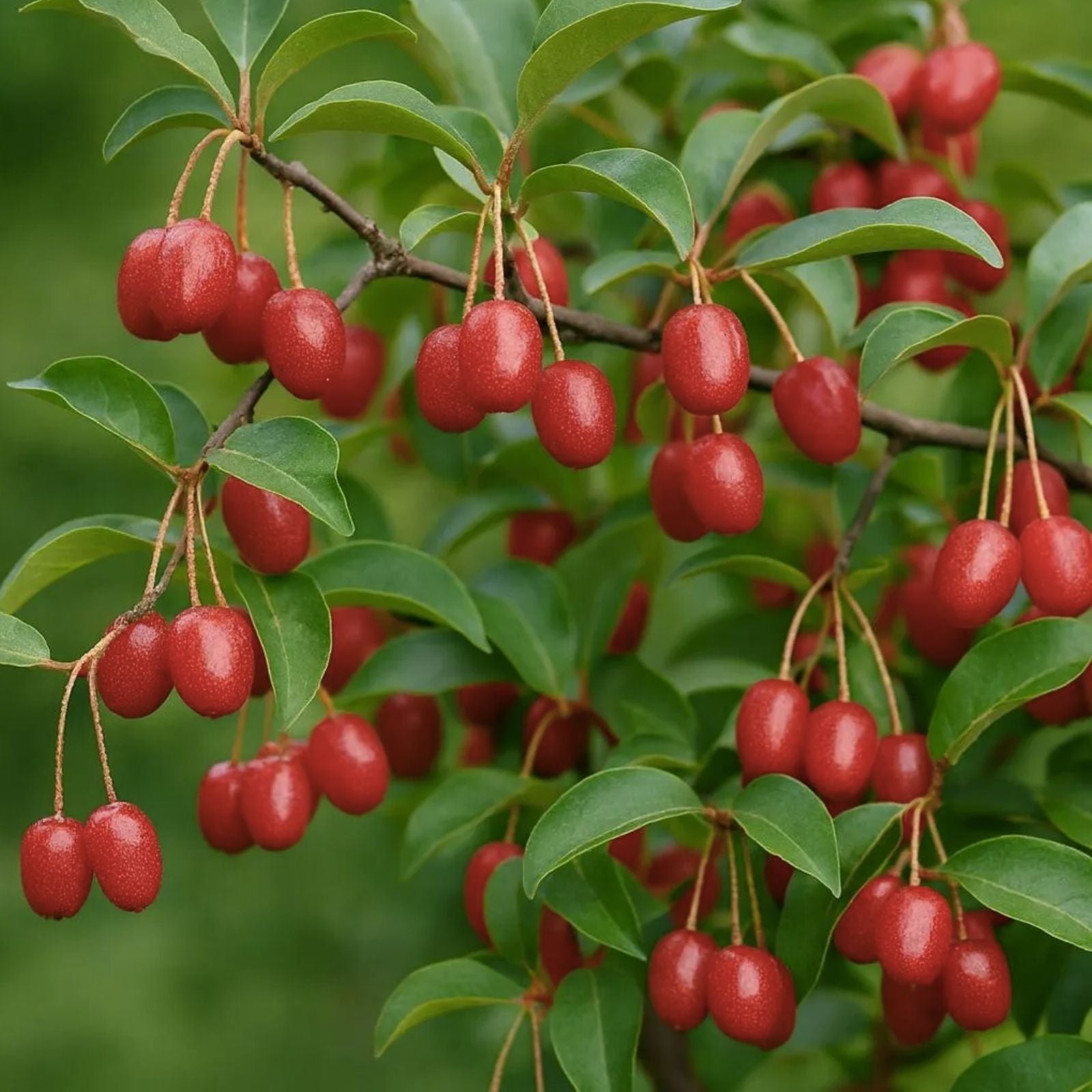 Goumi Berry Cuttings – 5 Cold Hardy, Easy Rooting, Nitrogen Fixers – Elaeagnus multiflora, Fruit-Producing Shrubs