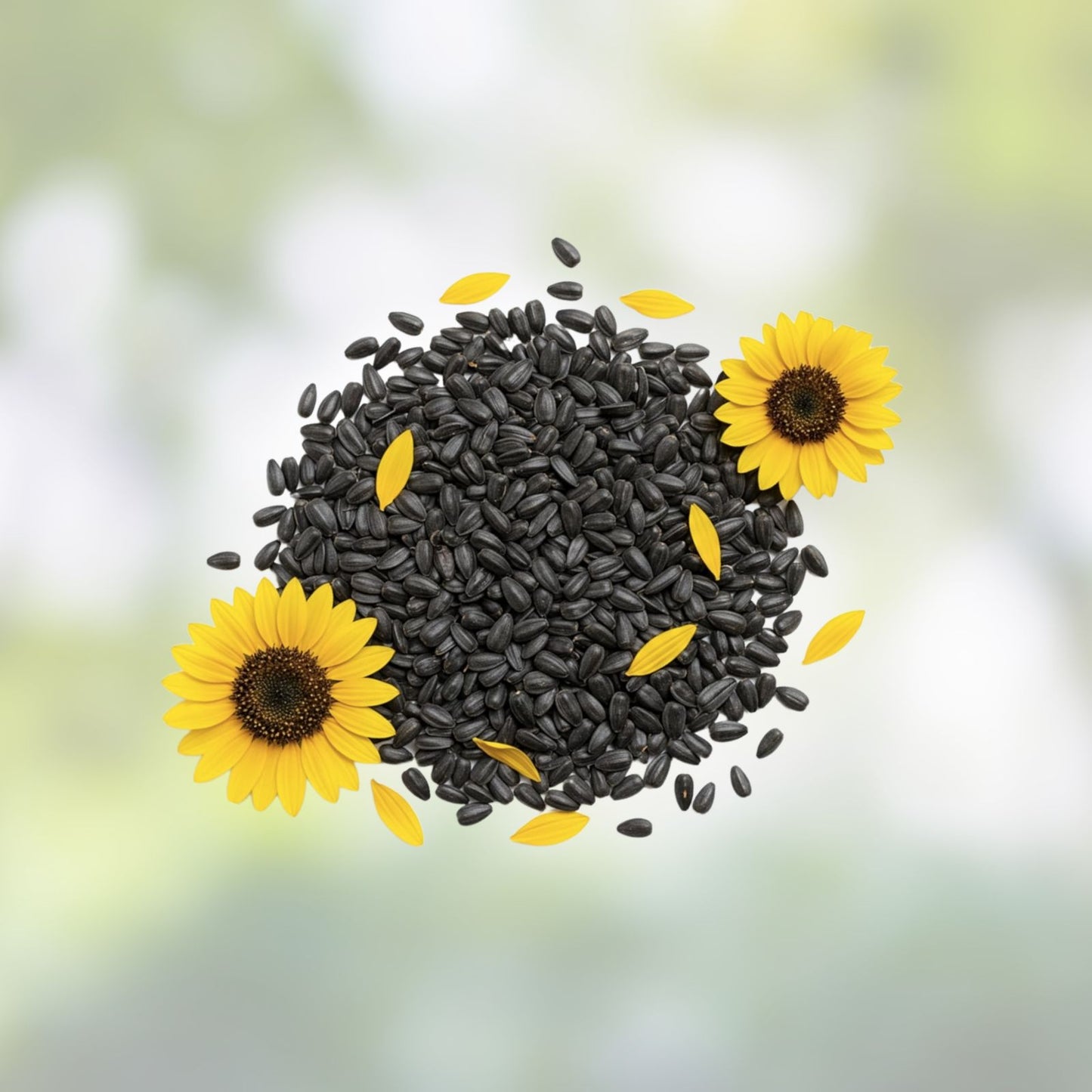 Black Oil Sunflower Seeds 200 Count for Birds, Oil Producing, Helianthus annuus, Bird Attracting Seed Mix