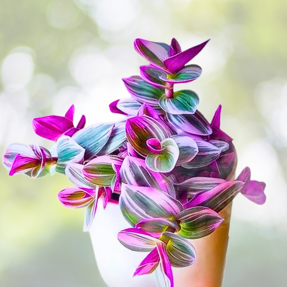 Unrooted Tradescantia Nanouk Cuttings 3-4” Rare Pink Wandering Jew Houseplant - Perfect for Plant Lovers and Collectors