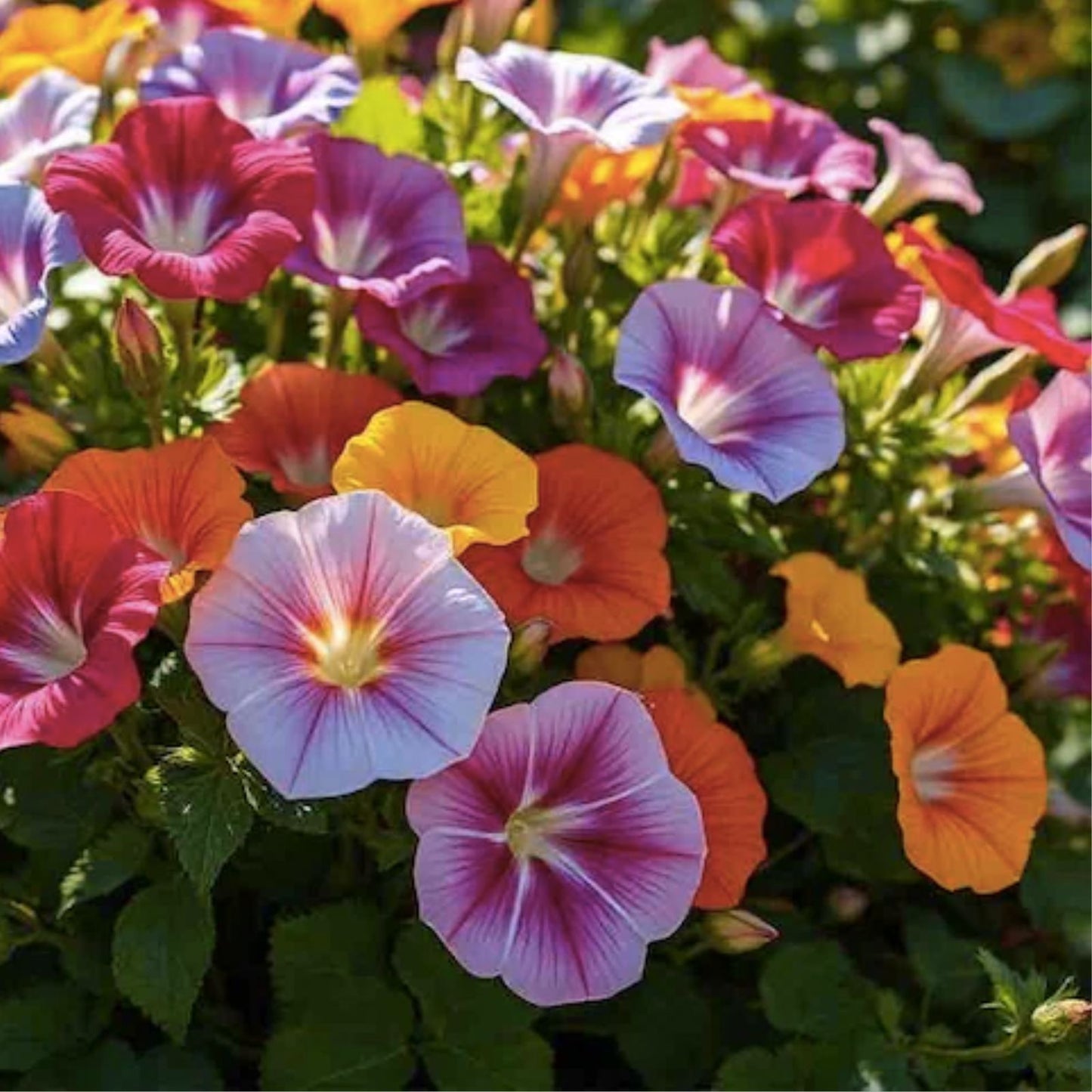 Mixed Climbing Vine Seeds - 200+ Seeds - Colorful Morning Glory & Nasturtium - Ipomoea & Tropaeolum - Garden Flower Seeds