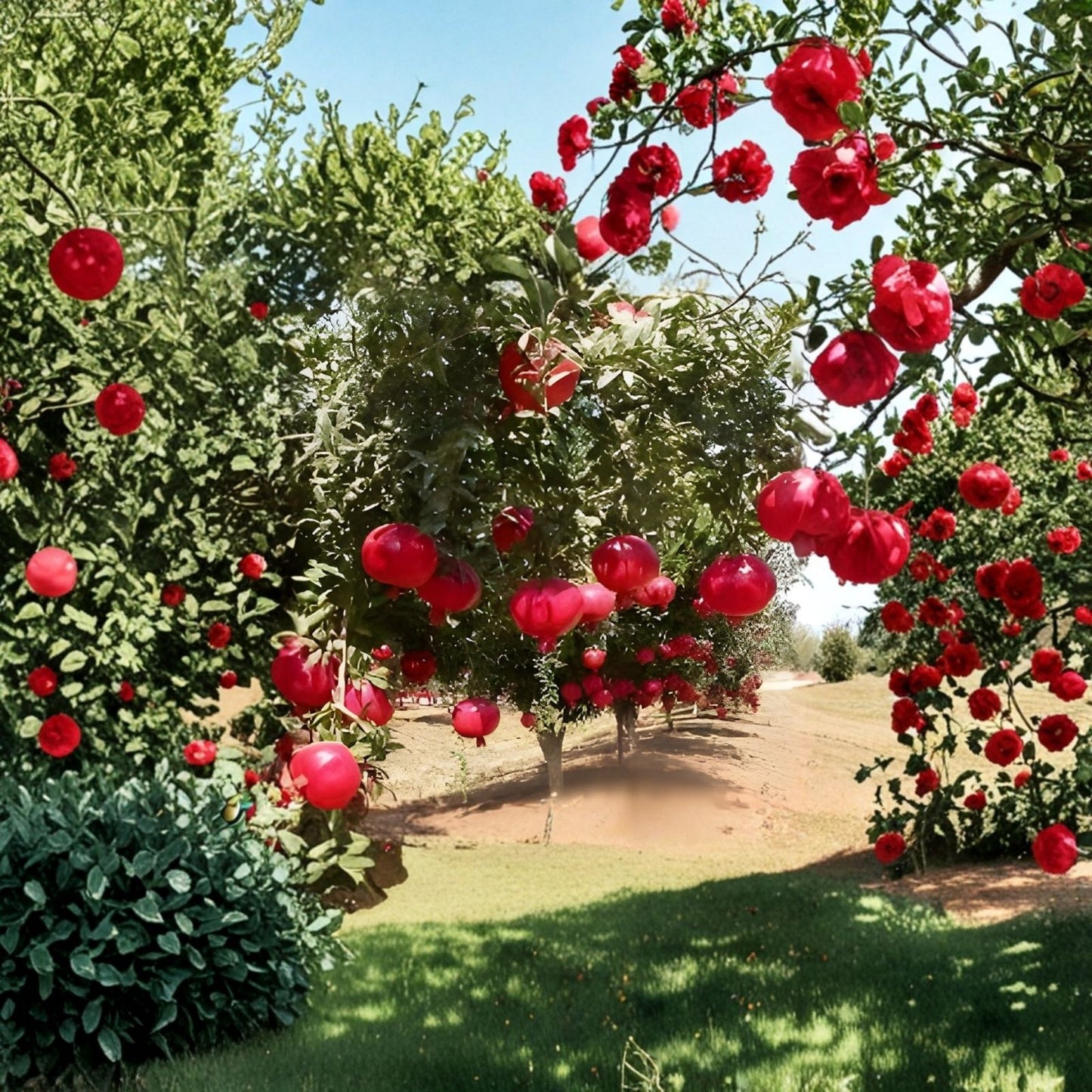 Dwarf Pomegranate Bonsai Seeds – 25 Edible Fruit Seeds – Punica granatum – Home Gardening, Indoor Plant, Fruit Tree Seeds