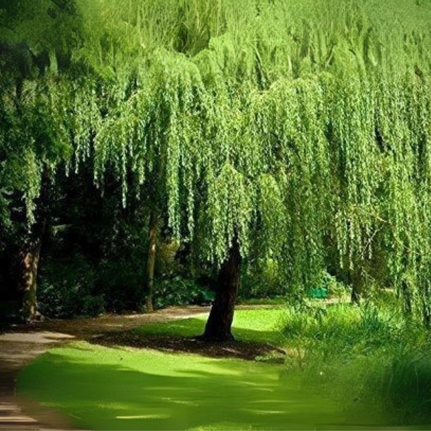 Weeping Willow Tree Live Plant - Fast Growing Arching Canopy - Salix babylonica