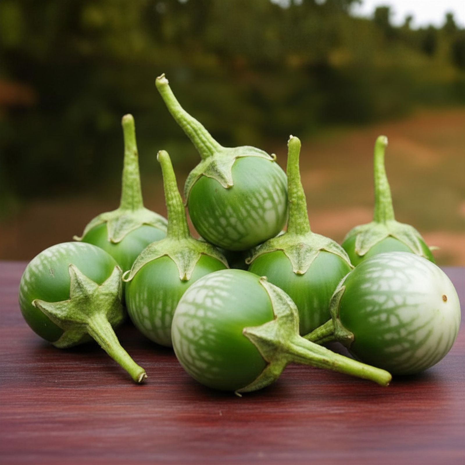 Thai Eggplant Seeds Petch Siam Green Heirloom Vegetable Seeds 200 Bare Root Starter Plant