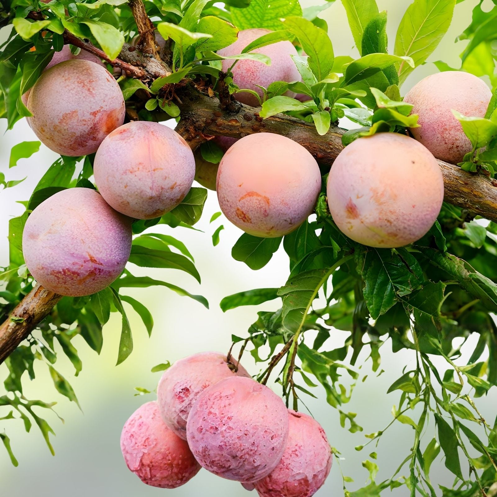 Grenade Pluot Scions Fruit Tree Cuttings Grafted Prunus domestica x Prunus salicina for Home Gardening