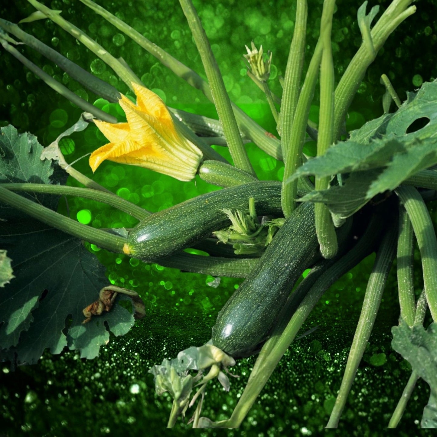 Black Beauty Zucchini Seeds - 100 Count Heirloom Non-GMO Cucurbita pepo Vegetable Seeds for Gardening