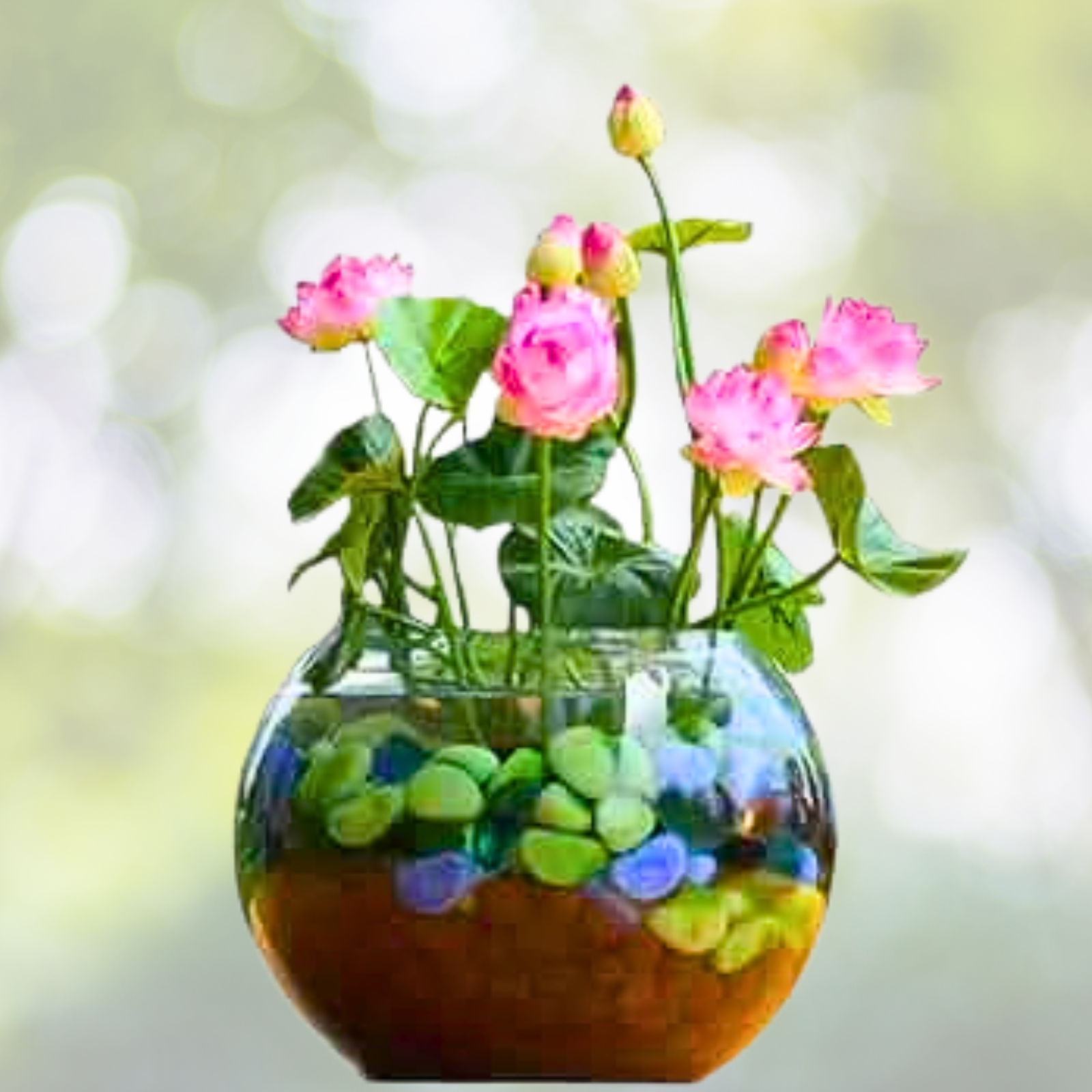 10pcs Mixed Color Lotus Seeds for Bonsai Bowl Aquatic Gardens - Nymphaea spp. Indoor Outdoor Planting