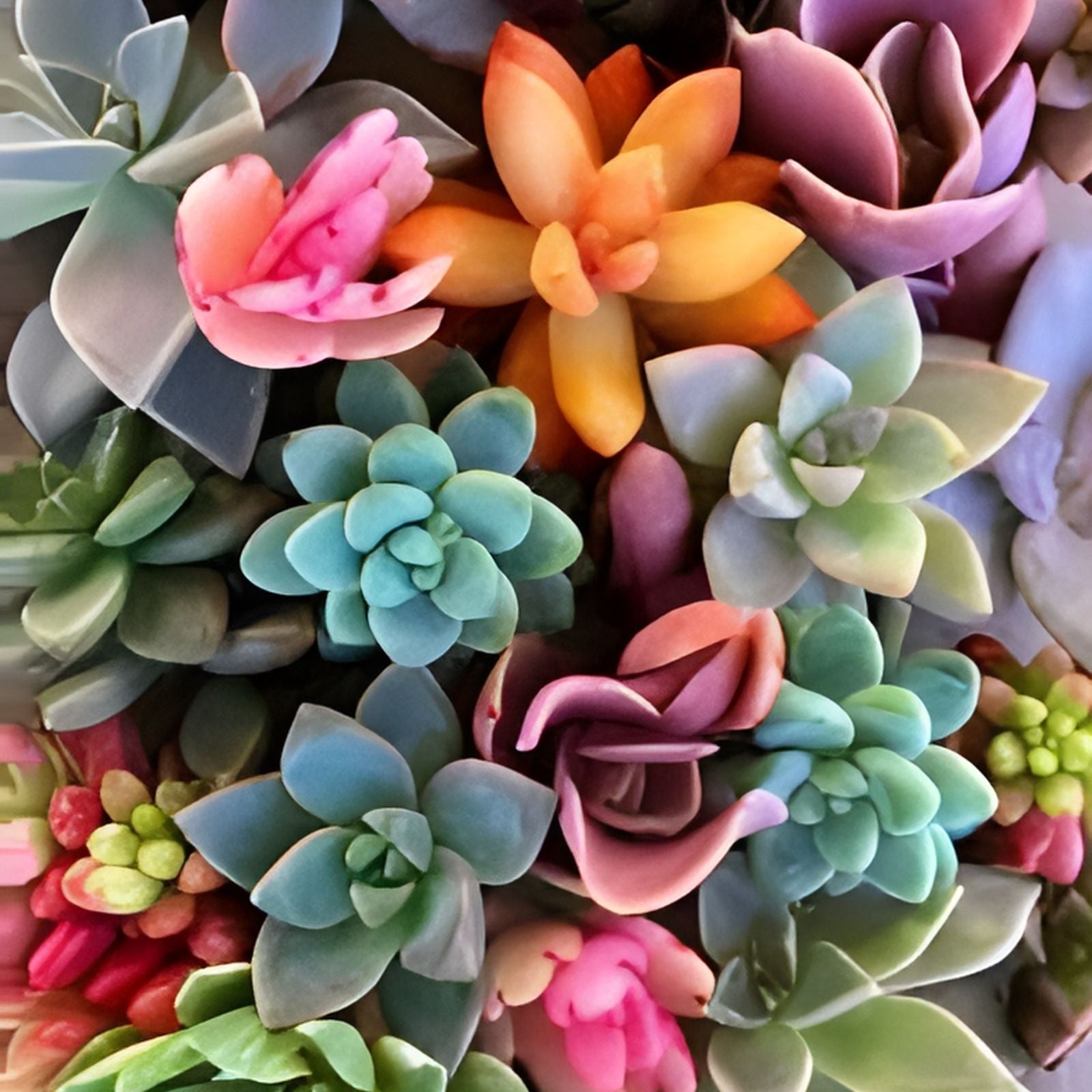 15 Fresh Succulent Cuttings Set - 15 Varieties Organic Succulents for Planting, Home Decor, Indoor Garden, Live Succulents
