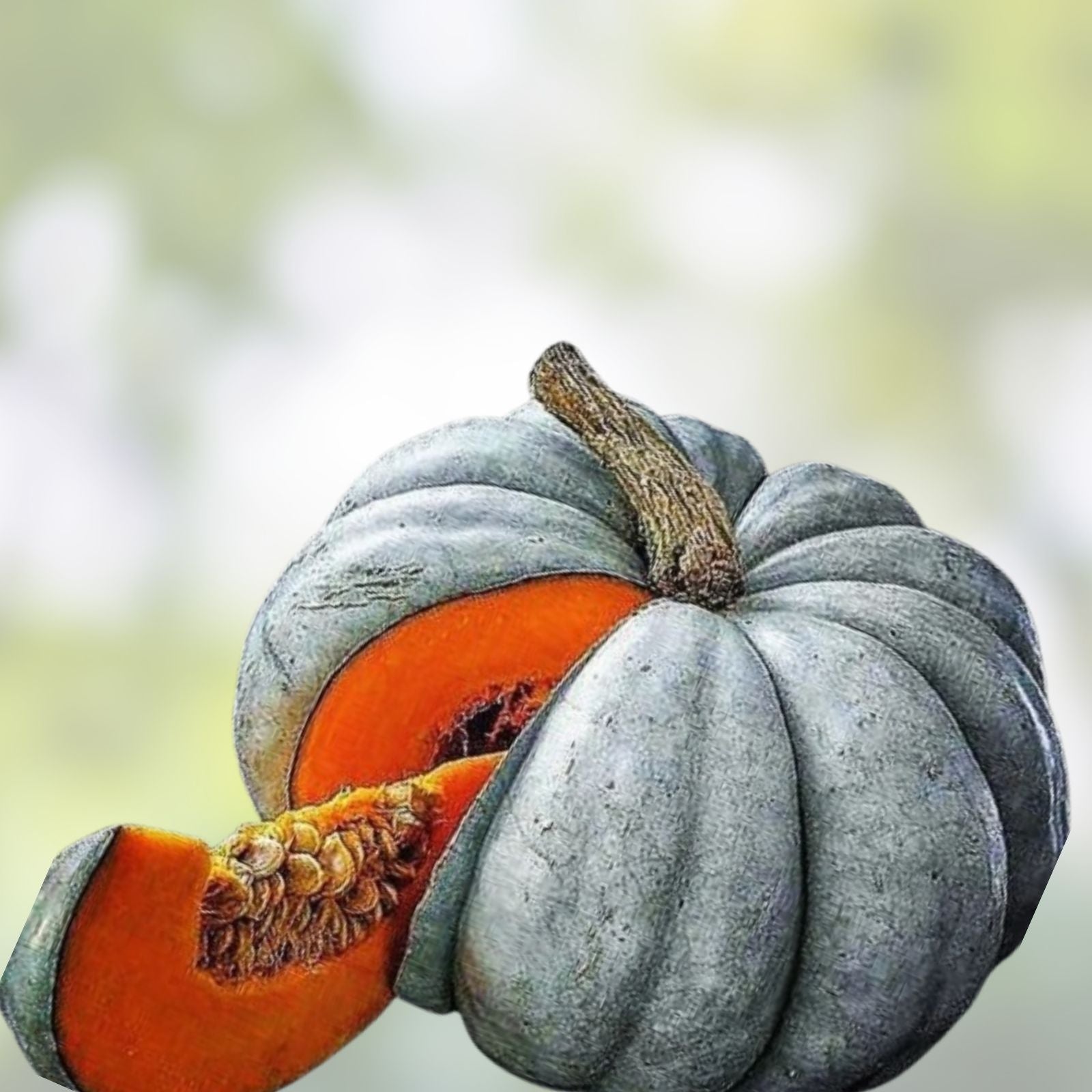 Blue Doll Pumpkin Seeds - 10 Pack for Planting - Blue Variety - Cucurbita pepo