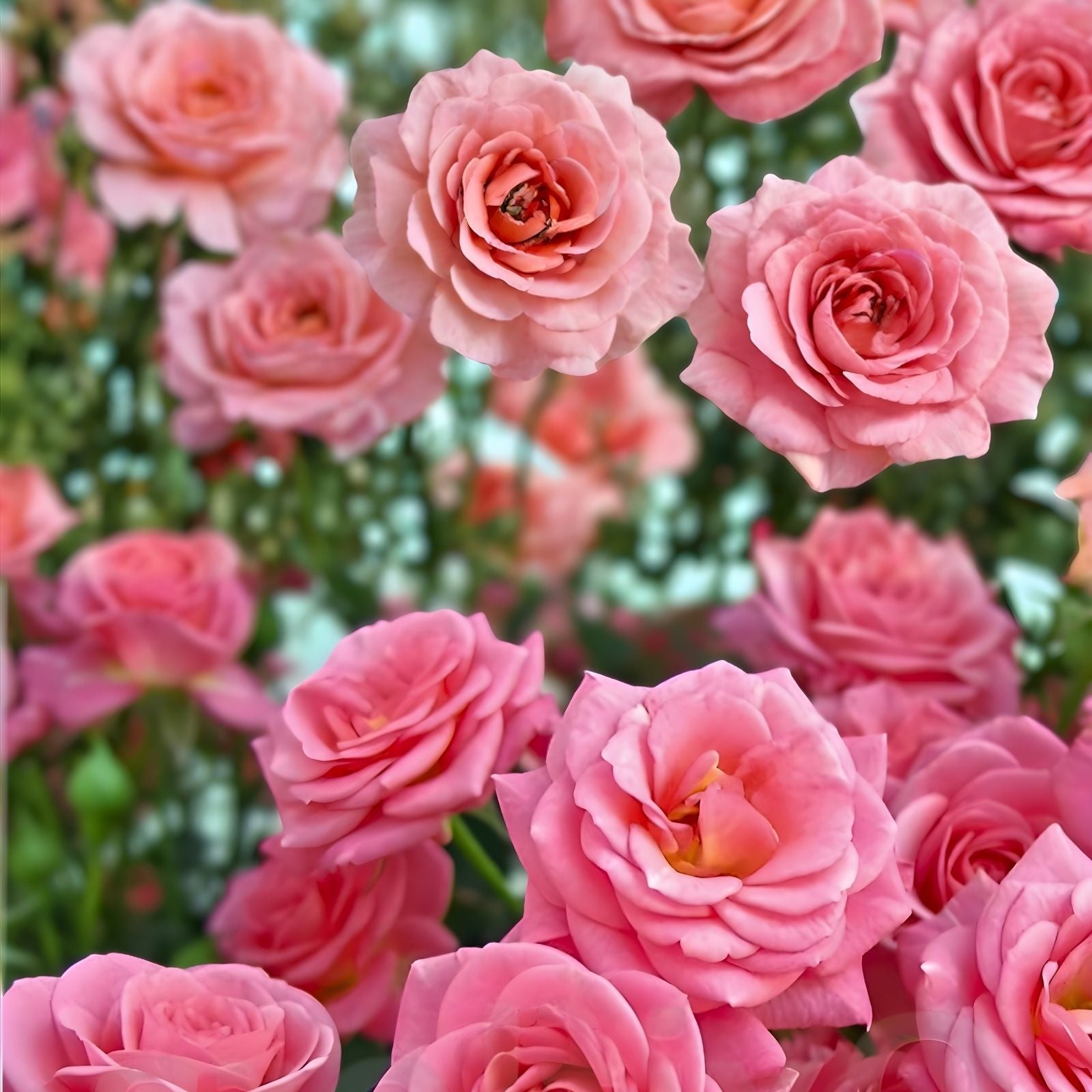 Pink Hybrid Tea Rose Bush - Live Plant Rosa 'Tiffany' AARS Award Winner - Fragrant Garden Flower, Easy Care Rose