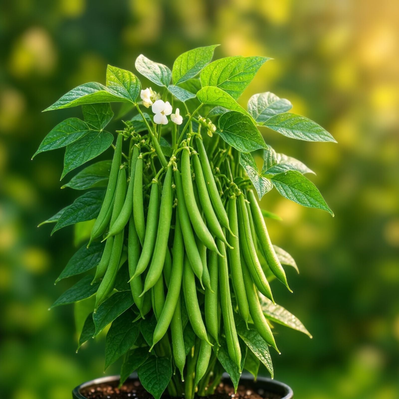 Heirloom Bean Seeds - Commodore Bush Variety - 100+ Non-GMO Organic Green Beans for Gardening