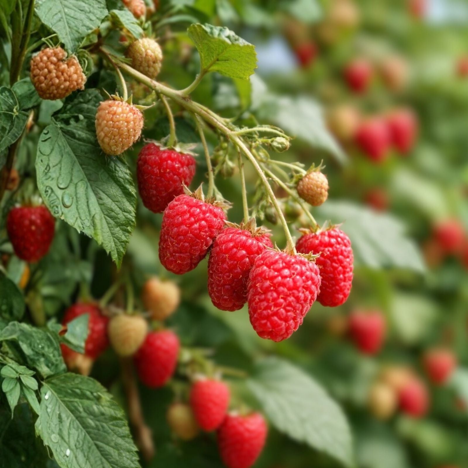 Giant Raspberry Cuttings 10 Pack Unrooted Gordost Rossii Home Garden Fruit Plant