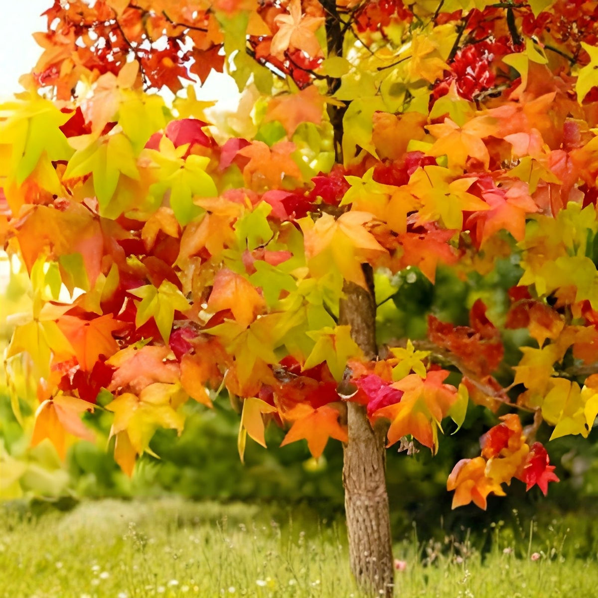 Sweet Gum Trees 10" Seedlings 5-Pack, Rare Southern Alabama Liquidambar styraciflua Native Variety