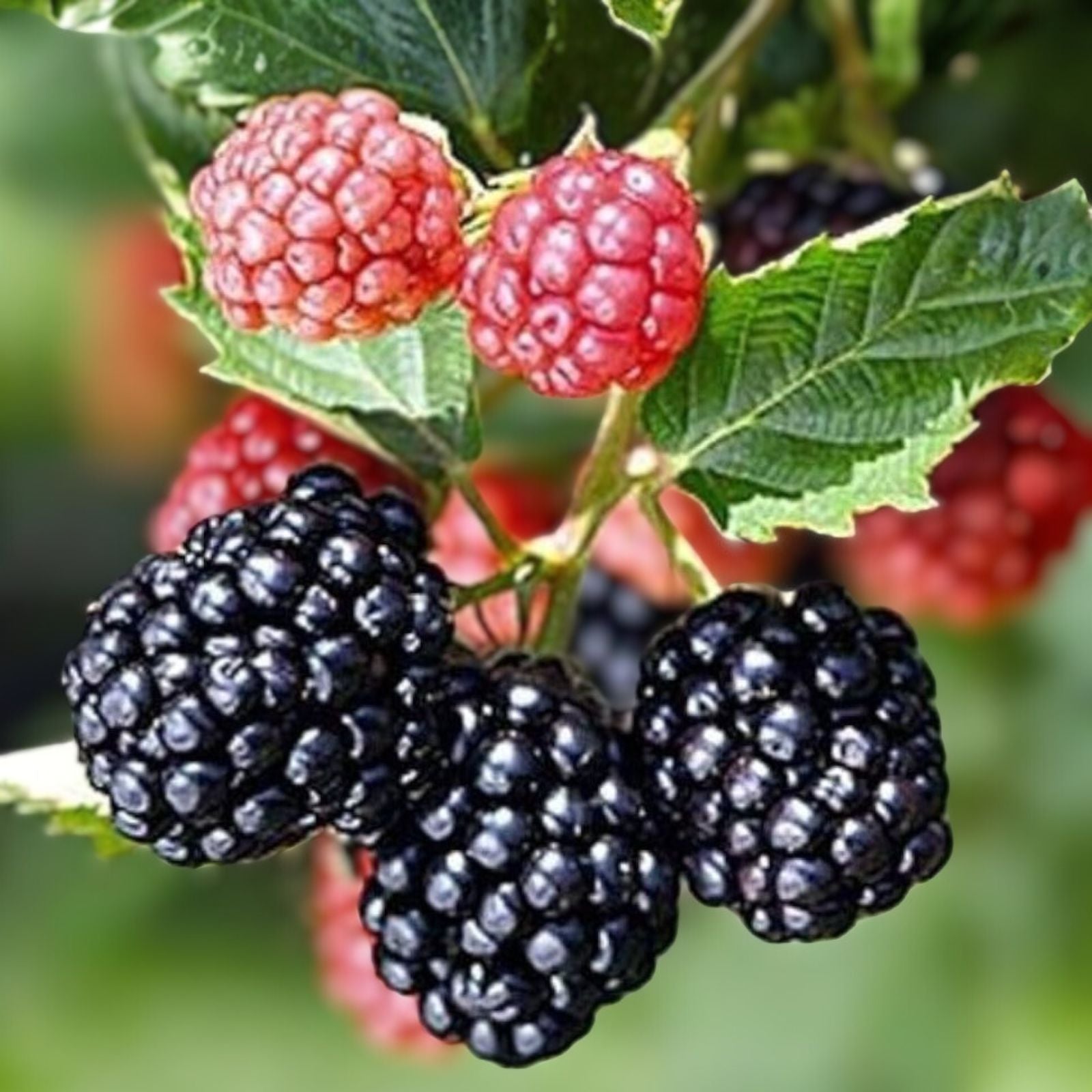 Thornless Blackberry Plants 10-Pack Edible Fruit Rubus fruticosus Outdoor Garden Zones 5-9 Bare Root