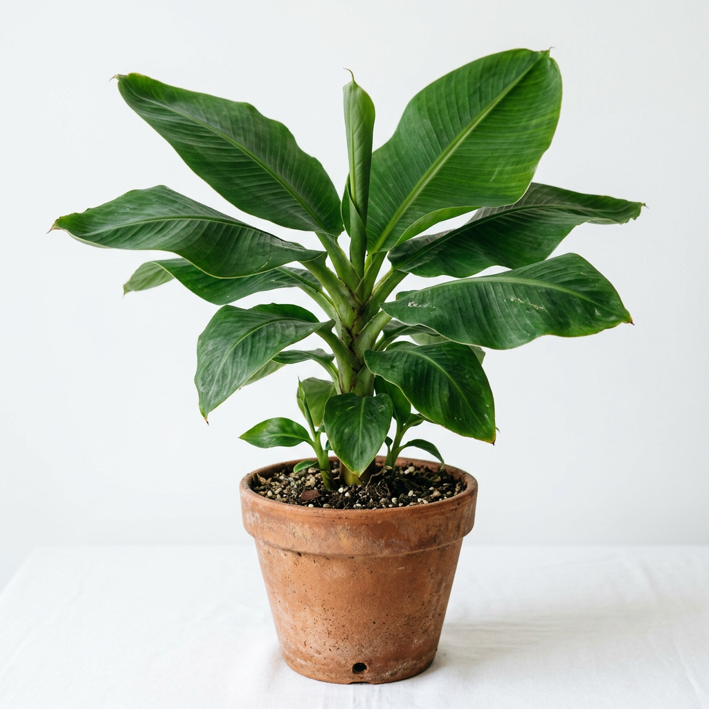 Dwarf Banana Plant Musa Cavendish Cold Hardy Tropical Fruit Tree Edible Patio Container Garden Starter Plant