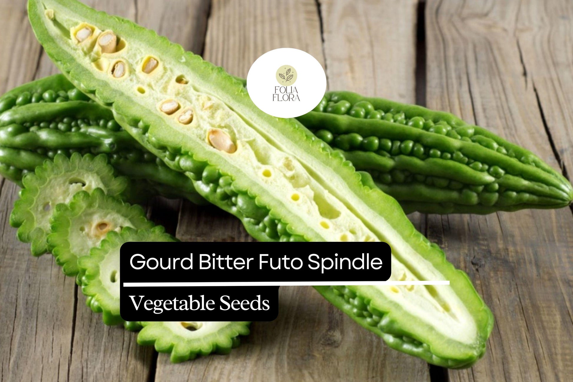 Bitter Gourd Seeds - Futo Spindle Heirloom Variety (5 Seeds) - Momordica charantia - Unique Elongated Green Fruit, High Yield