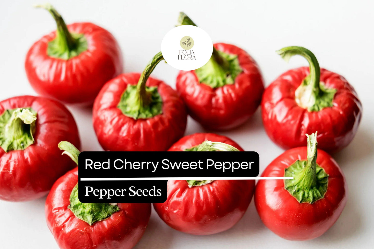 Red Cherry Sweet Pepper Seeds 250mg | Heirloom Capsicum Annuum | Non-GMO, Sweet Flavor, Compact Plants, High Yield