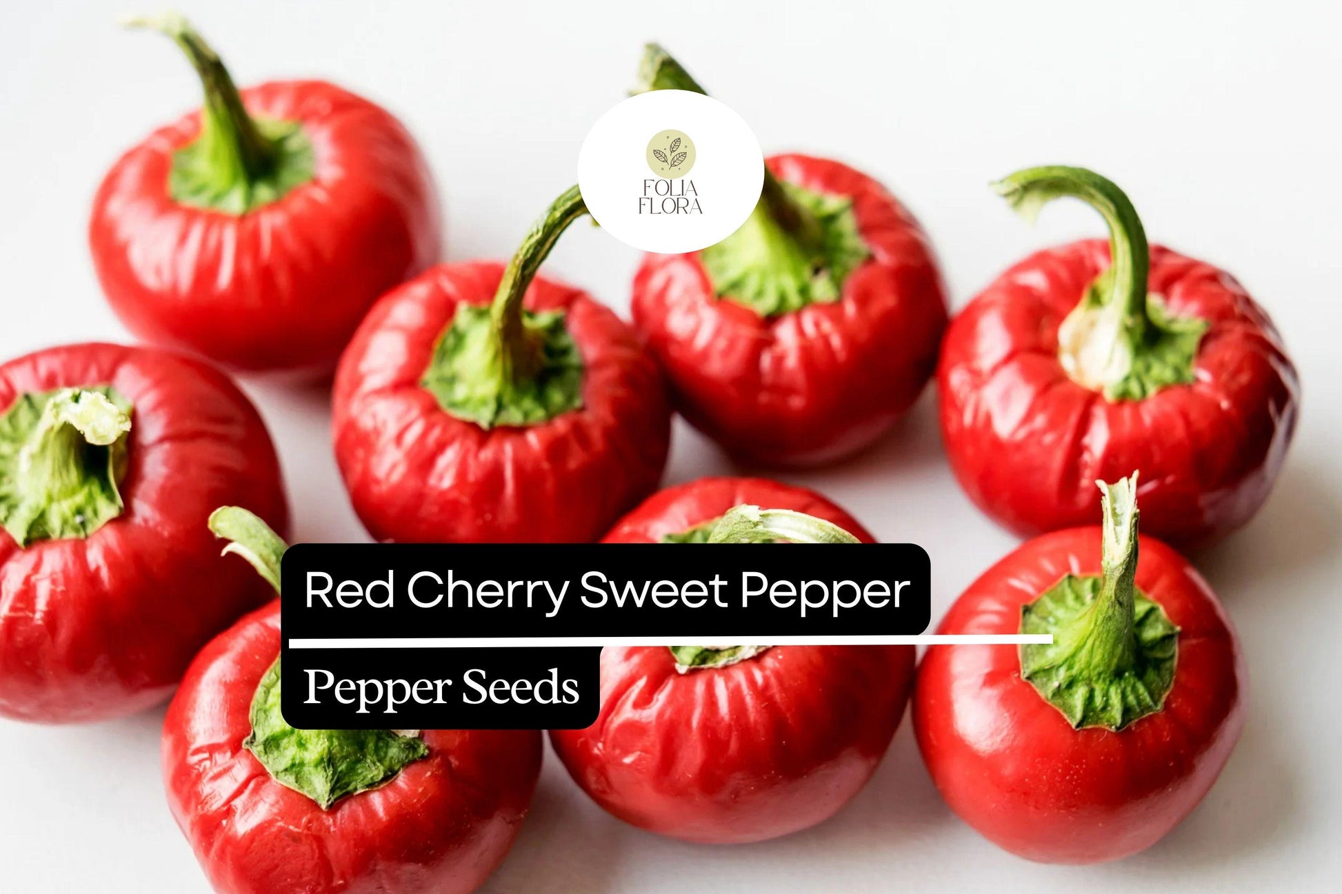 Red Cherry Sweet Pepper Seeds 250mg | Heirloom Capsicum Annuum | Non-GMO, Sweet Flavor, Compact Plants, High Yield