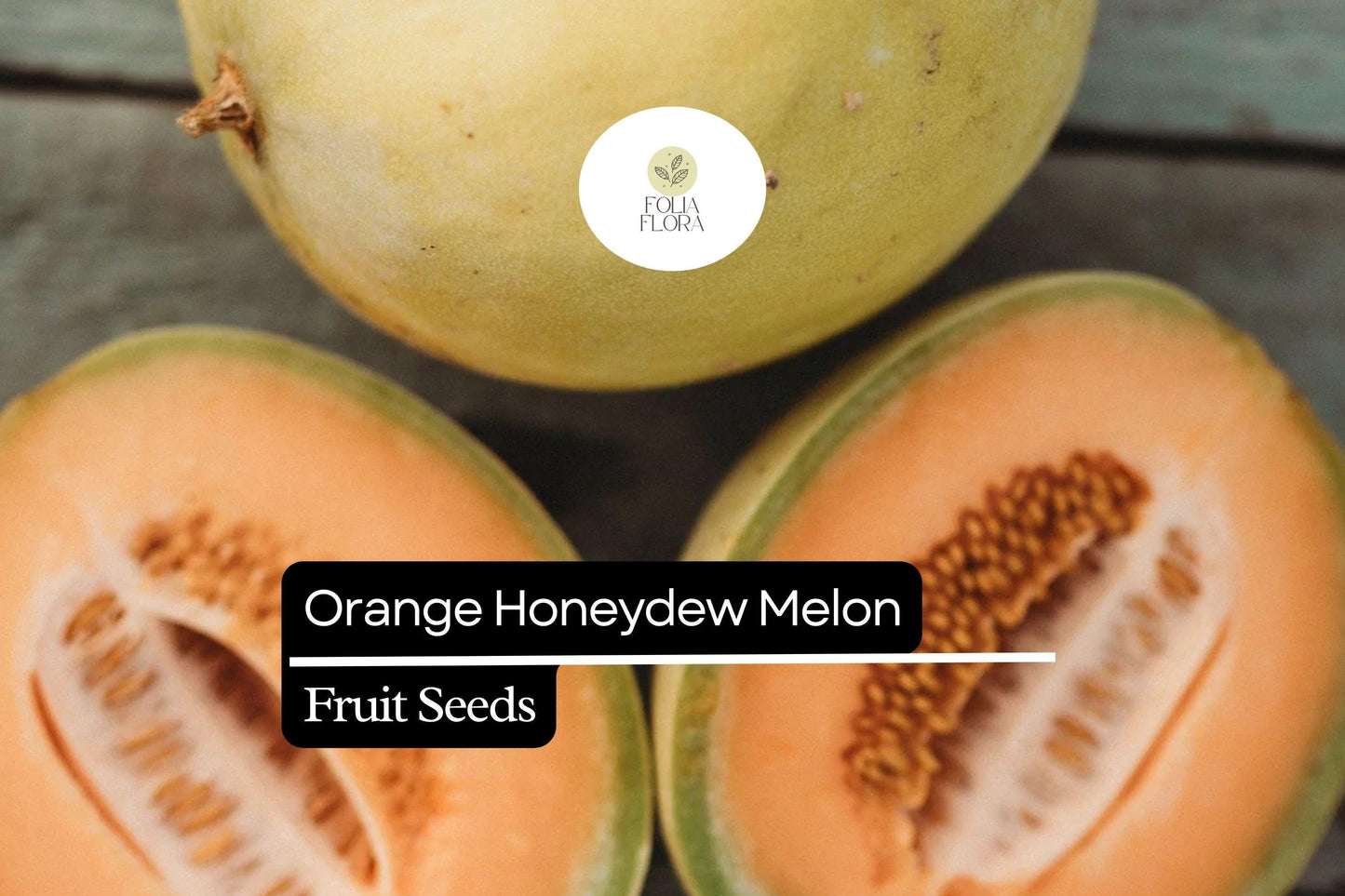 Orange Honeydew Melon Seeds - 50 Pack - Sweet Juicy Orange-Fleshed Fruit - Cucumis melo - Ideal for Fresh Eating & Smoothies