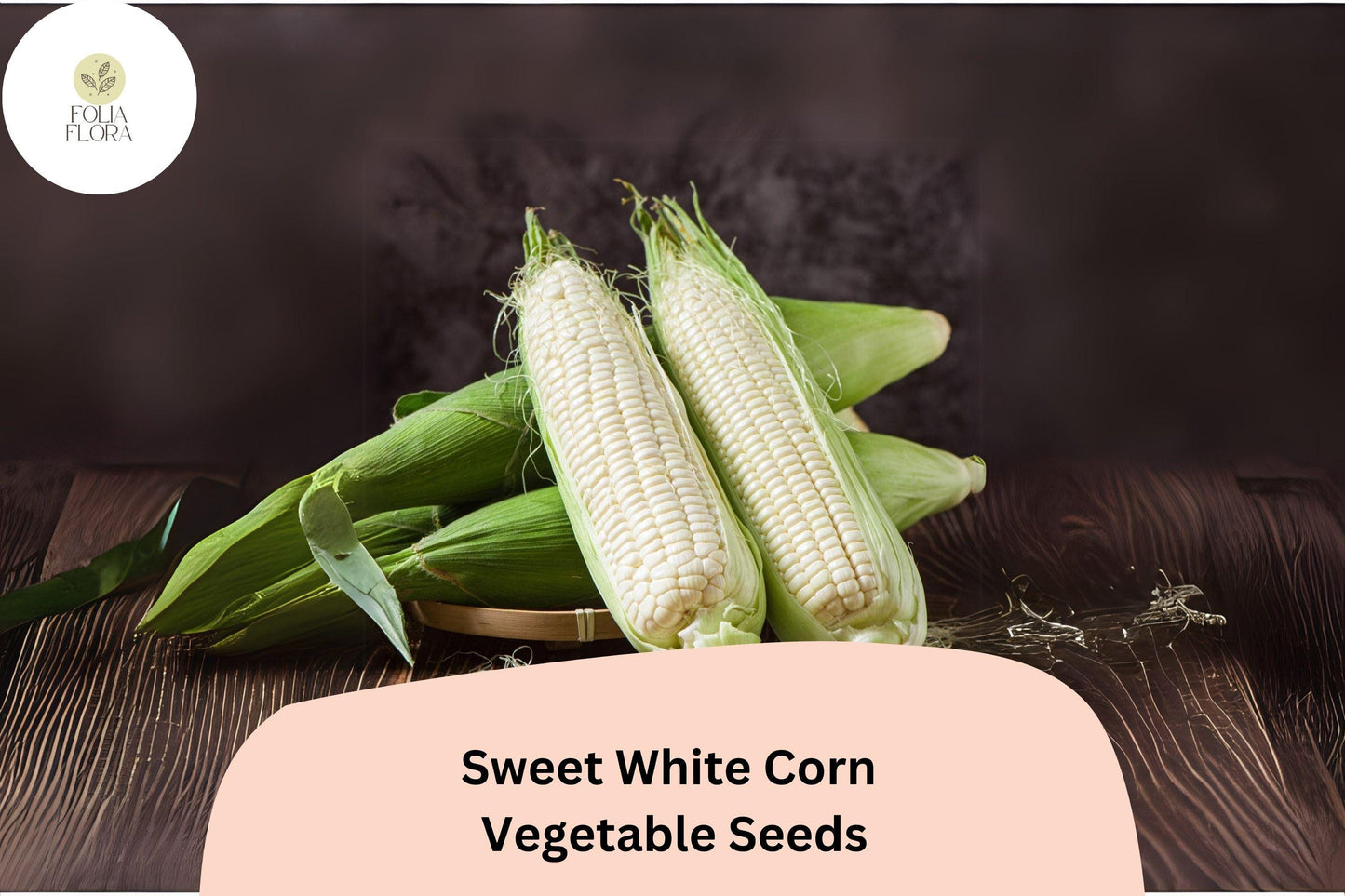 Sweet White Corn Seeds - 50 Non-GMO Heirloom Seeds (Zea mays) - High-Yielding, Easy to Grow, Perfect for Home Gardens