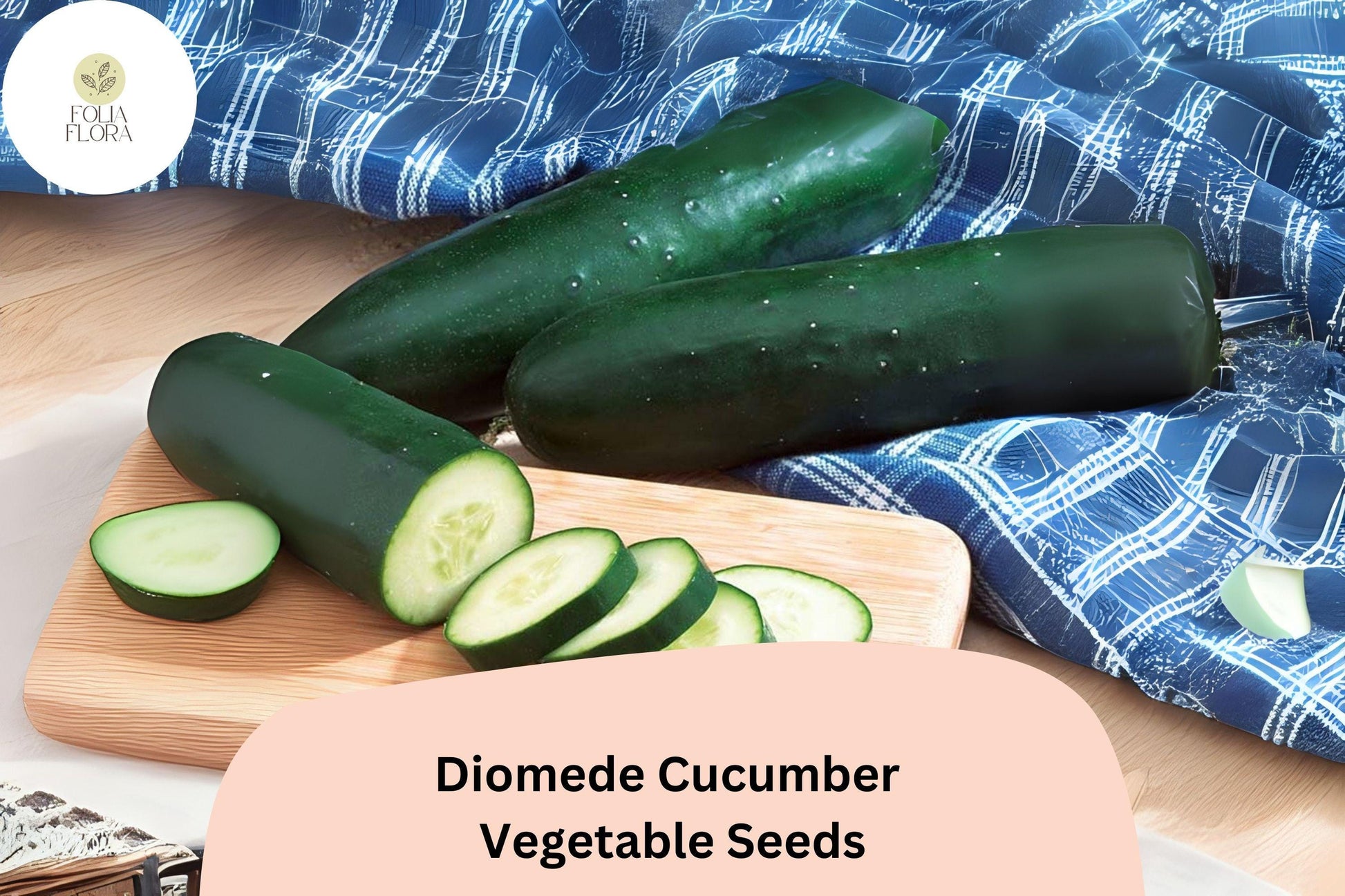 Diomede Cucumber Seeds | 25+ High Yield Hybrid | Crisp Dark Green Slicing Cucumber | Cucumis sativus