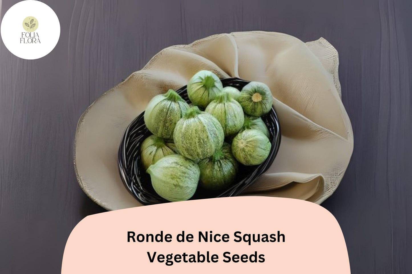 Ronde de Nice Squash Seeds - 25+ Heirloom Round Zucchini - Cucurbita pepo - Light Green, Ideal for Stuffing & Grilling