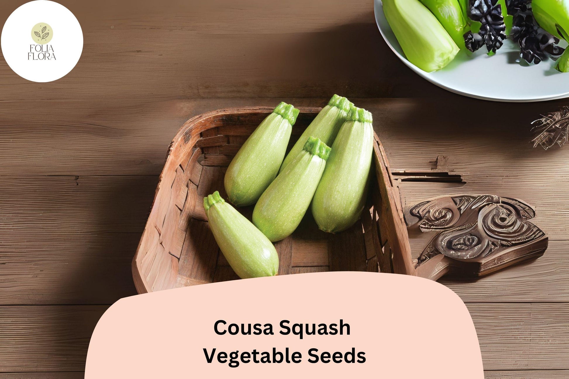 Cousa Squash Seeds | 25+ Fresh Heirloom Seeds | Lebanese Zucchini | Cucurbita pepo | Perfect for Stuffing & Grilling