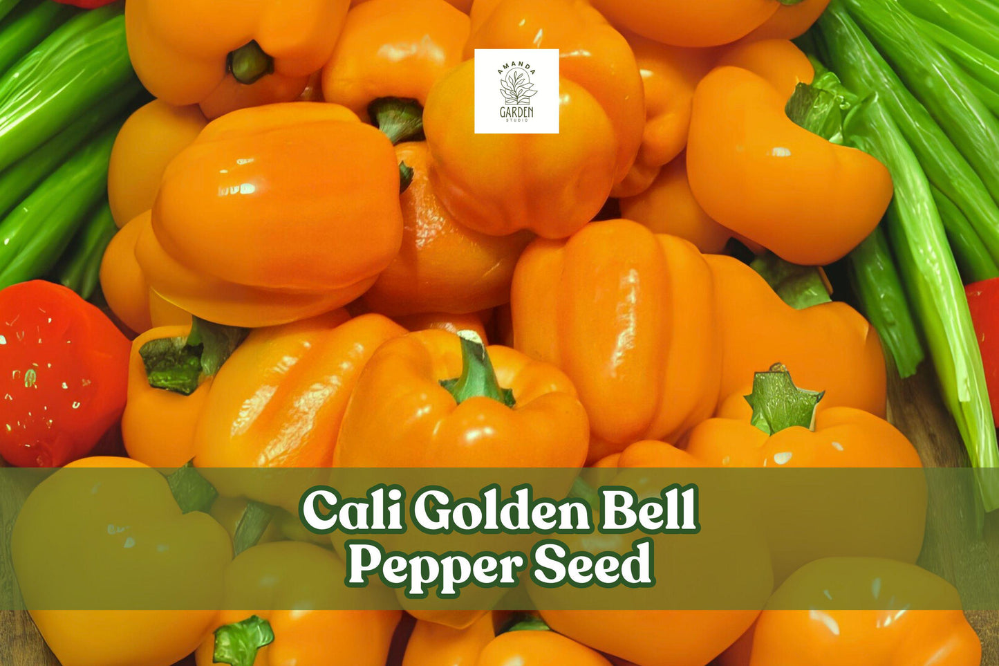 Cali Golden Bell Pepper Seeds - 100 Heirloom Seeds - Sweet Yellow Capsicum annuum - Non-GMO for Garden & Cooking