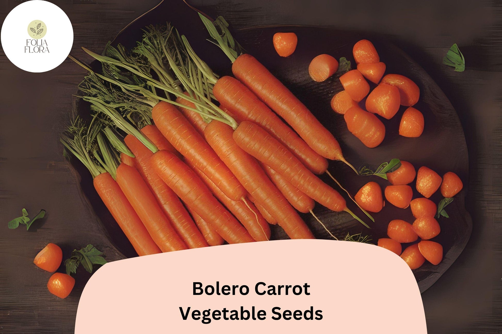 Bolero Carrot Seeds - 1000+ Nantes-Type, Sweet & Crisp, Daucus carota 'Bolero', Ideal for Fresh Eating & Cooking