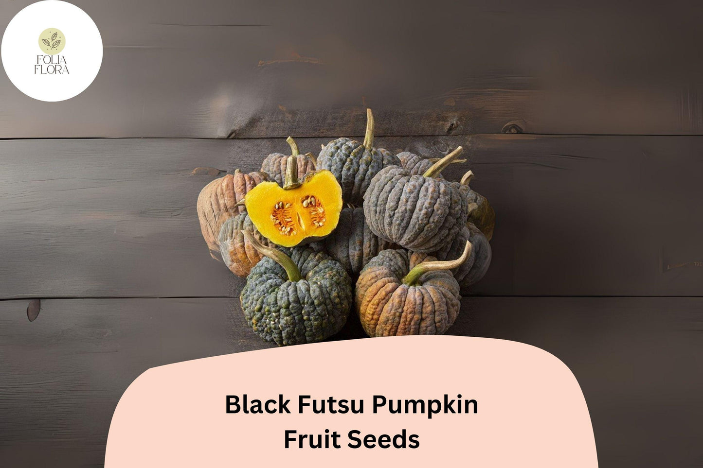 Black Futsu Pumpkin Seeds | 25+ Heirloom Japanese Seeds | Cucurbita moschata | Dark Green to Tawny Skin | Nutty Flavor
