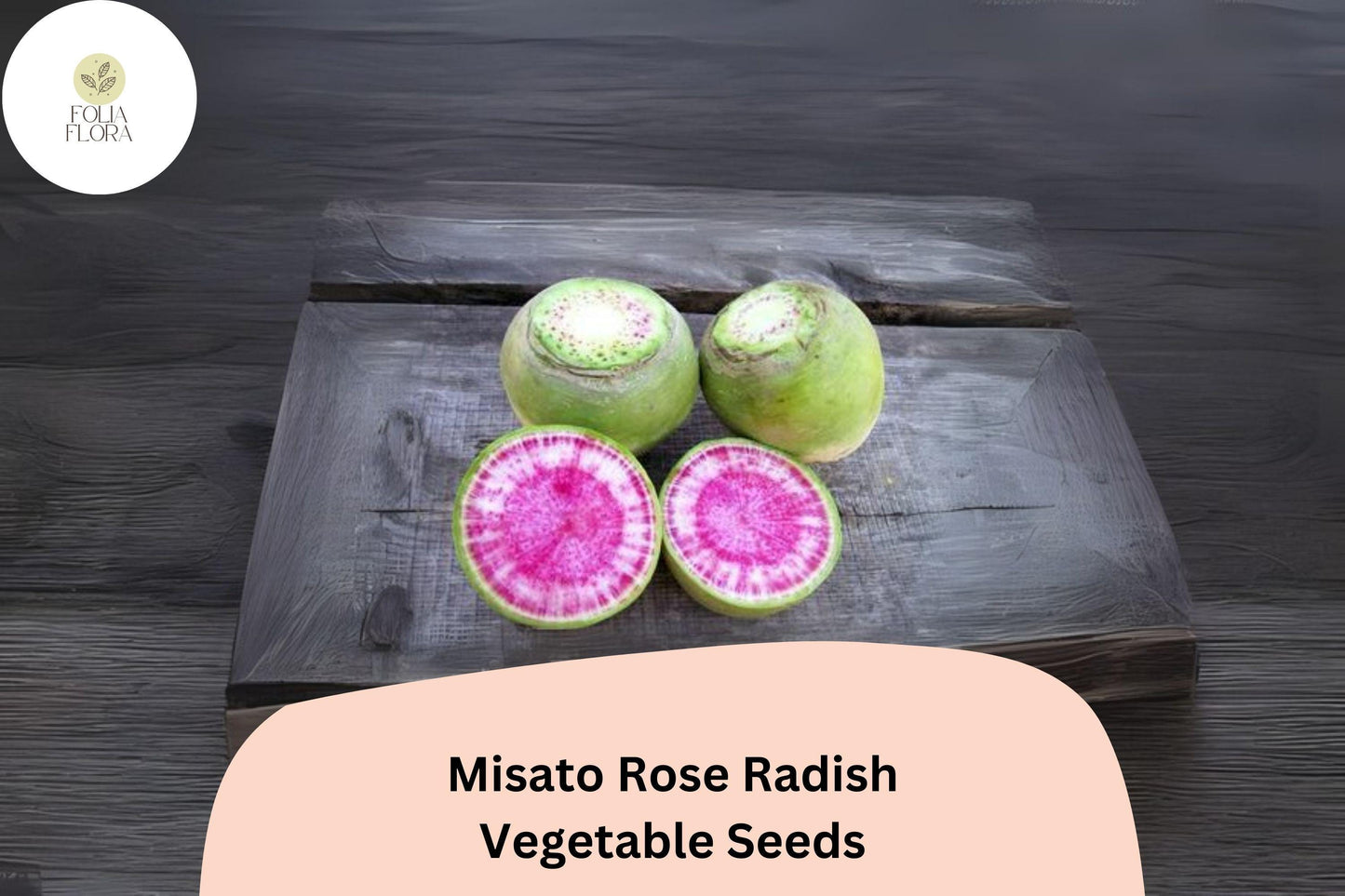 500+ Misato Rose Radish Seeds - Heirloom Pink-Red Radish (Raphanus sativus) - Fast-Growing Non-GMO Edible Roots for Home Garden