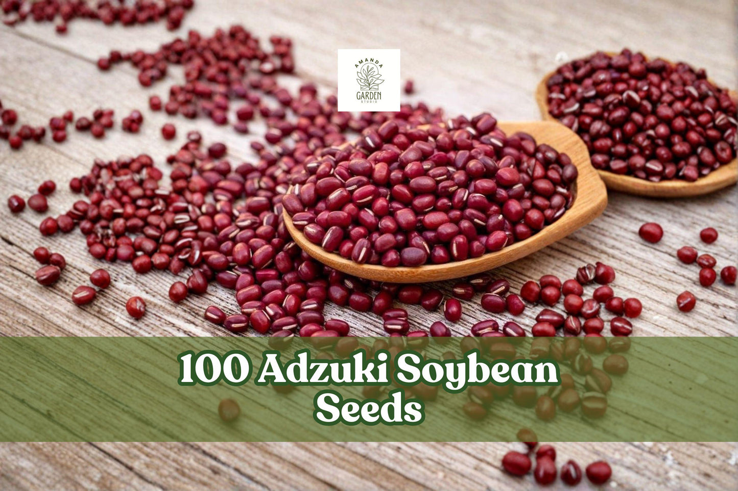Adzuki Soybean Seeds - 100 Heirloom Red Bean Seeds for Planting (Vigna angularis) - Ideal for Garden Beds and Outdoor Areas