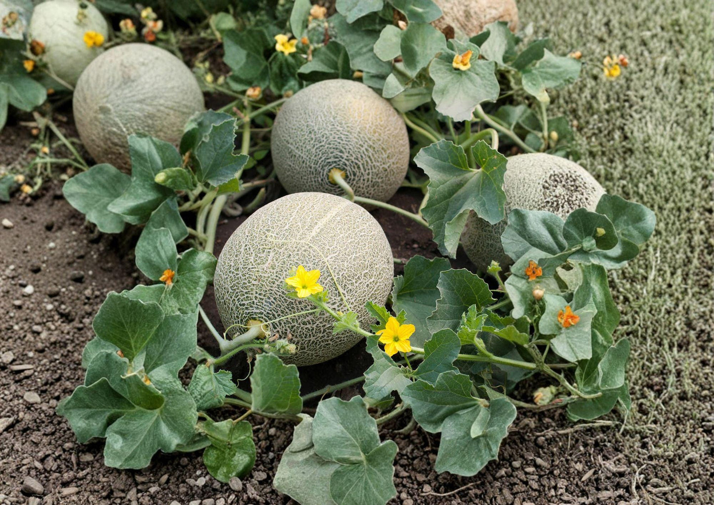 Hales Jumbo Cantaloupe Seeds - Heirloom Sweet Juicy Melons - Cucumis melo - Home Garden Summer Harvest