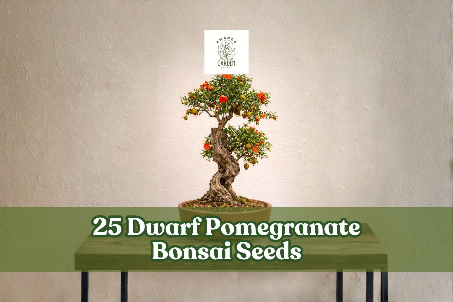 Dwarf Pomegranate Bonsai Seeds – 25 Pack – Ornamental Fruit – Punica granatum – Ideal for Bonsai & Container Gardening