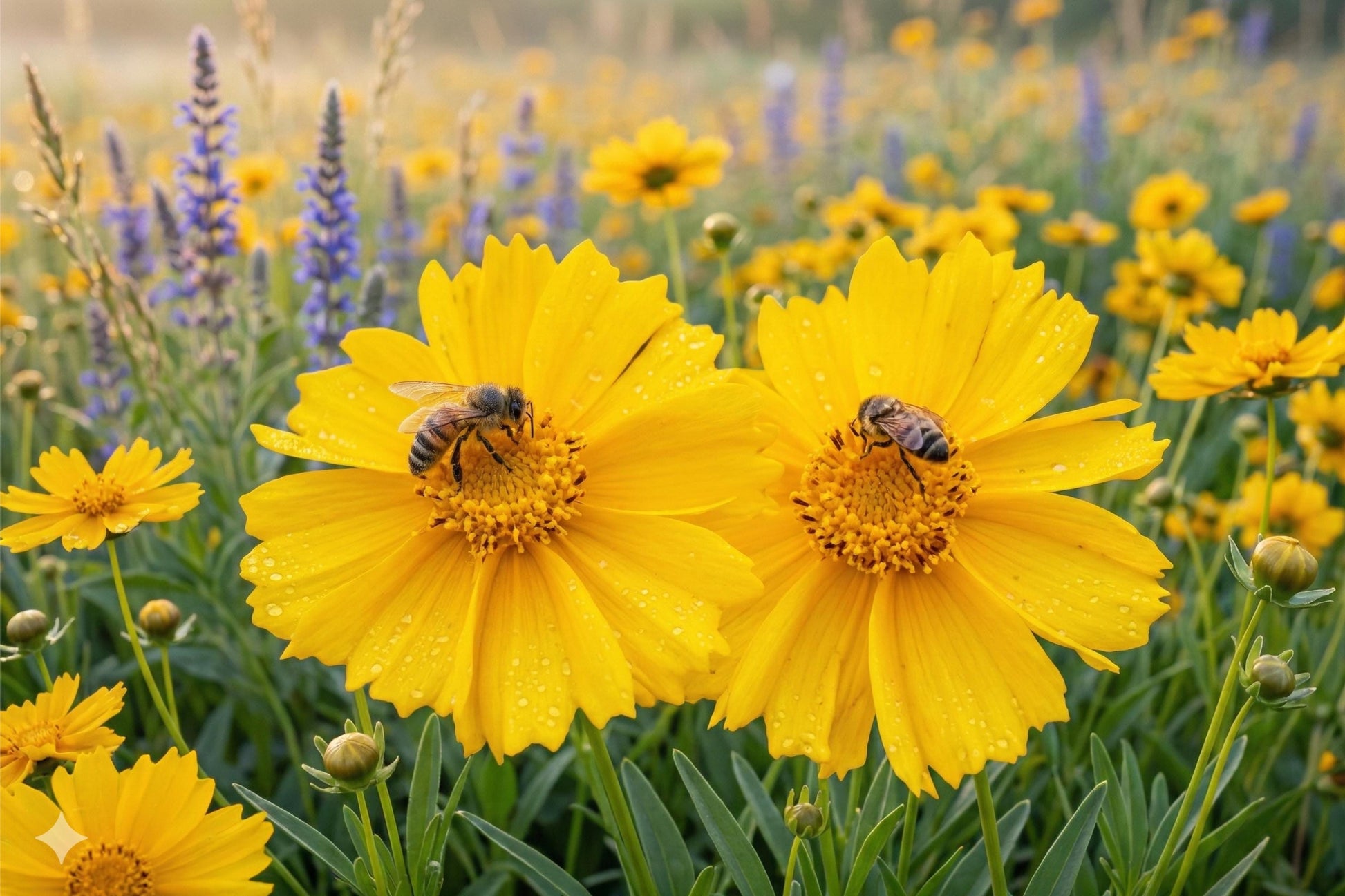 Lanceleaf Coreopsis Seeds (50) - Bright Yellow Tickseed - Coreopsis lanceolata - Hardy Wildflower for Borders & Pollinator Gardens
