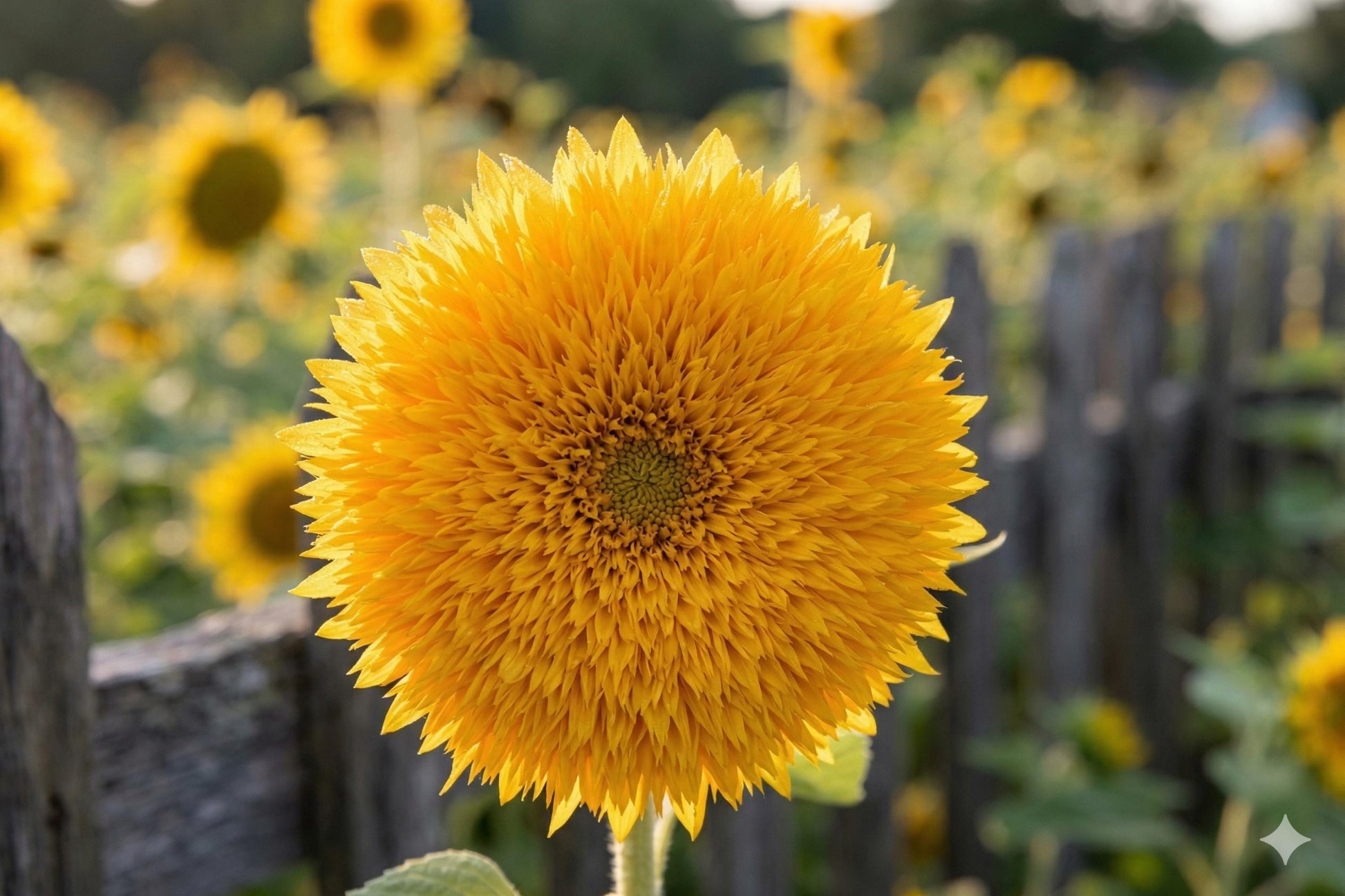 Teddy Bear Sunflower Seeds (15) | Dwarf Variety with Fluffy Golden Blooms | Helianthus annuus | Perfect for Containers & Borders