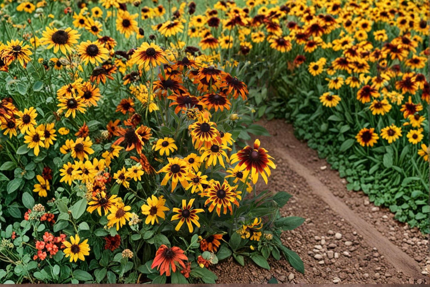 Gloriosa Daisy Seeds 250 Pack - Rudbeckia hirta - Yellow, Orange, Bronze Blooms - Annual to Short-Lived Perennial Flower