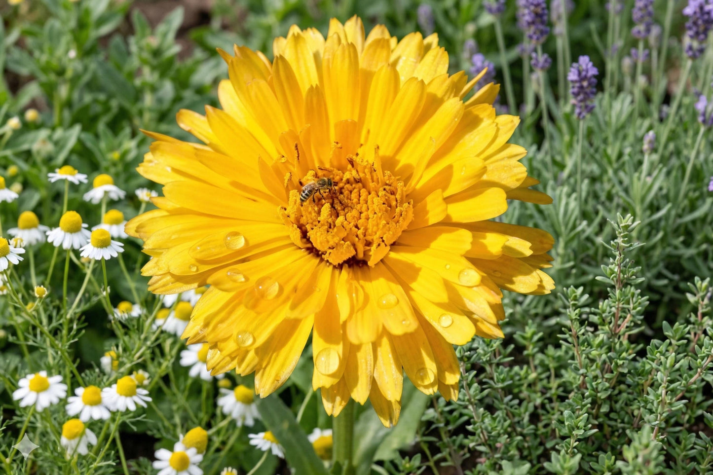 Calendula Seeds (100) | Pacific Beauty Yellow | Pot Marigold | Calendula officinalis | Easy to Grow, Pollinator-Friendly