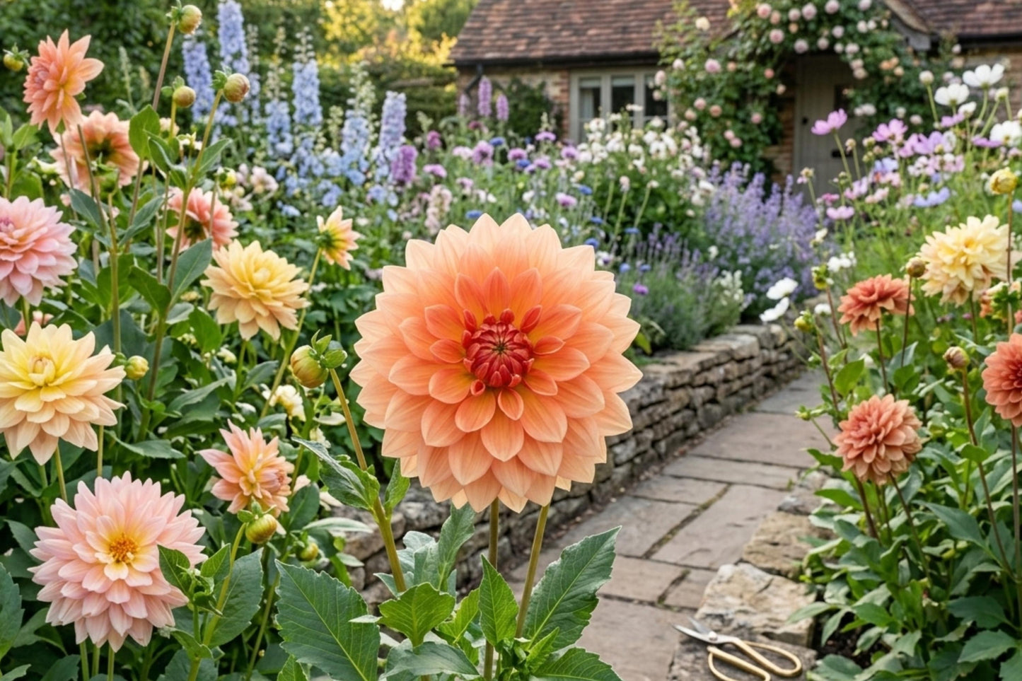 Dahlia Bulb Tuber Clump - Rancho Variety - Decorative Garden Plant - Dahlia variabilis - Vibrant Blooms for Easy Gardening
