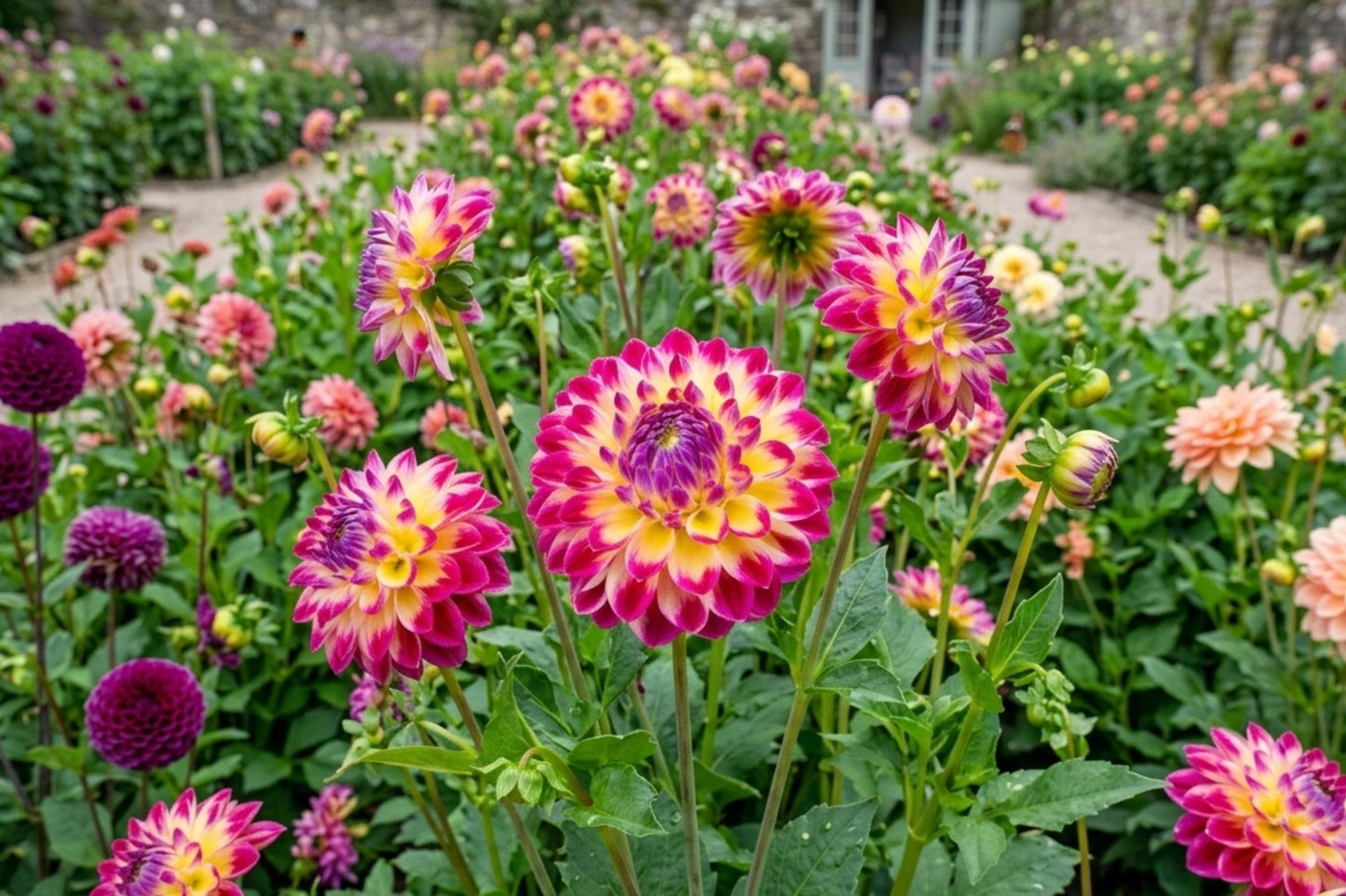 Dahlia Bulb Tuber Clump - HAPET Daydream Perennial Flower - Easy to Grow, Bright Blooms - Dahlia pinnata