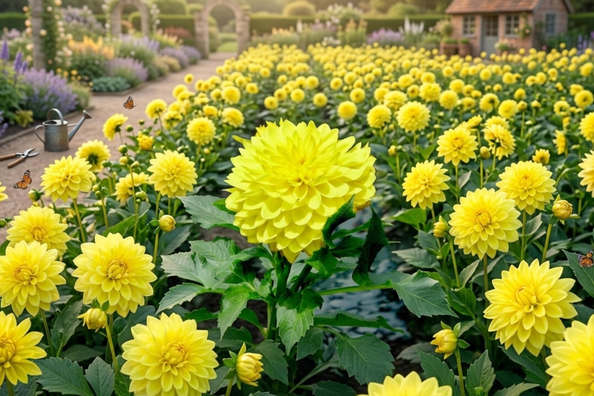 Dahlia Bulb Clump Golden Emblem Tuber - Decorative Spring Planting (Dahlia pinnata) - Easy to Grow Flower Garden Plant