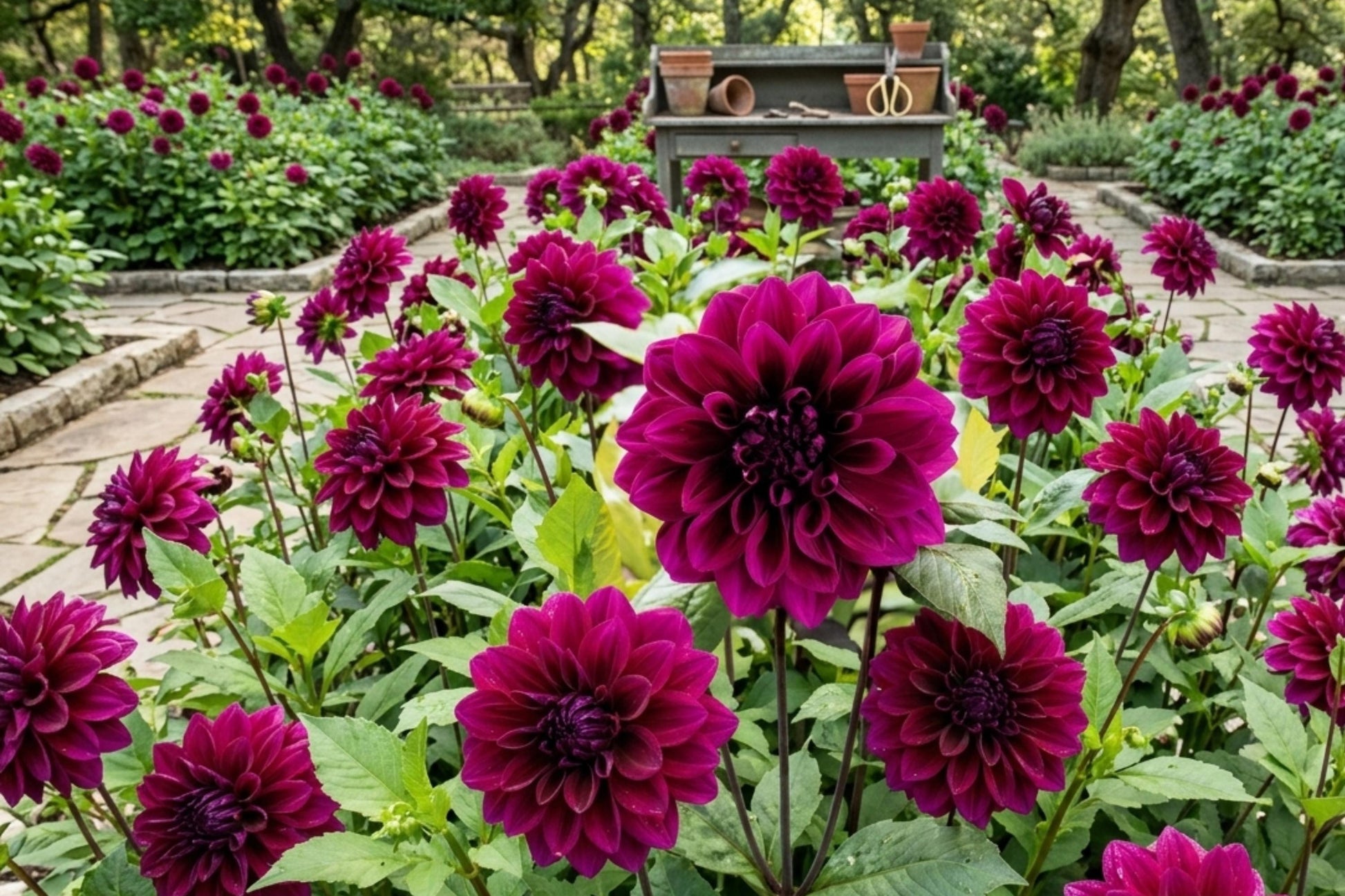 Dinner Plate Dahlia Bulb Tuber Clump - Thomas Edison - Decorative Perennial - Dahlia variabilis