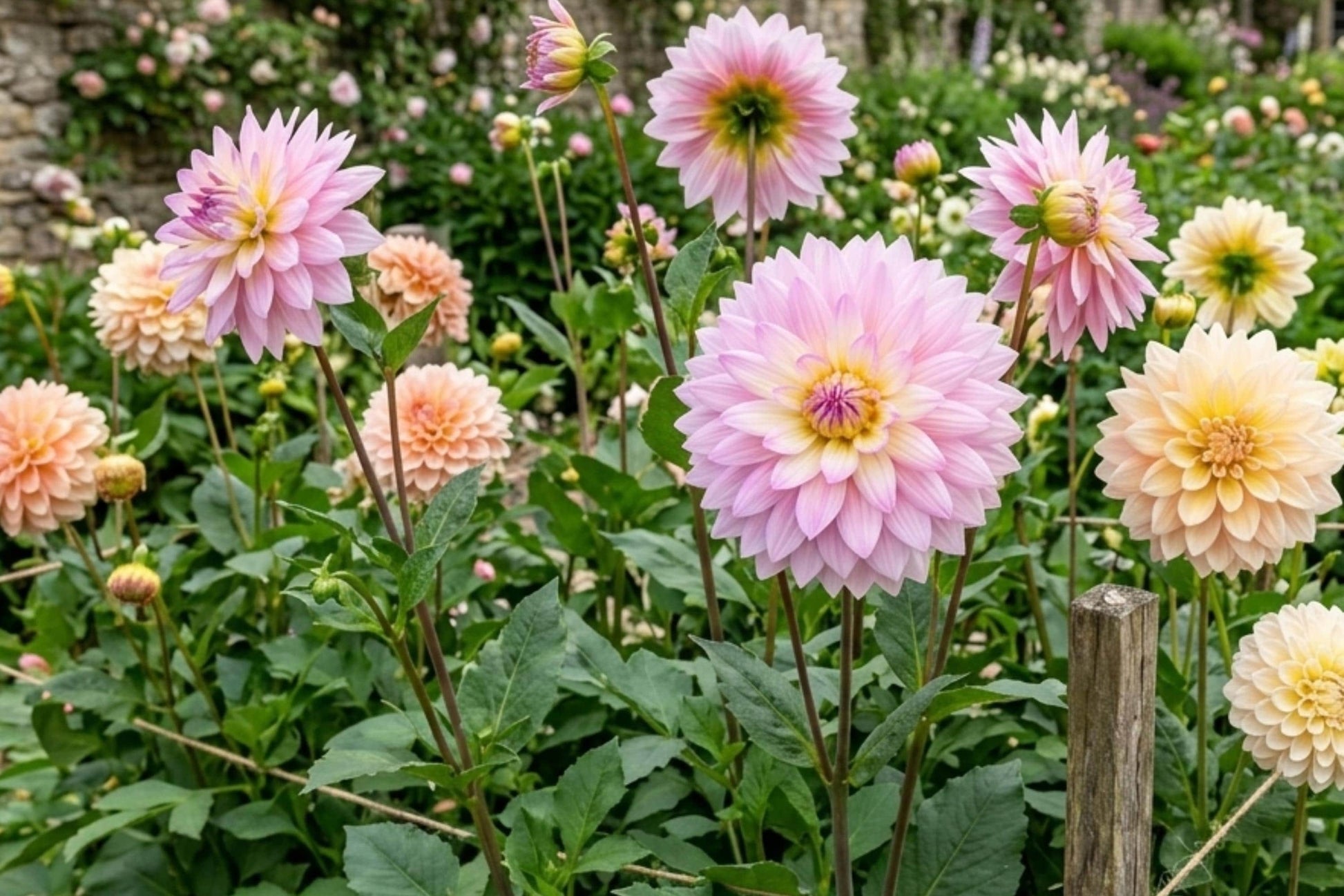 Dahlia Flower Bulb Tuber - Miss Delilah Variety - Unique Blooms for Gardens - Dahlia pinnata - Easy to Grow, Vibrant Colors
