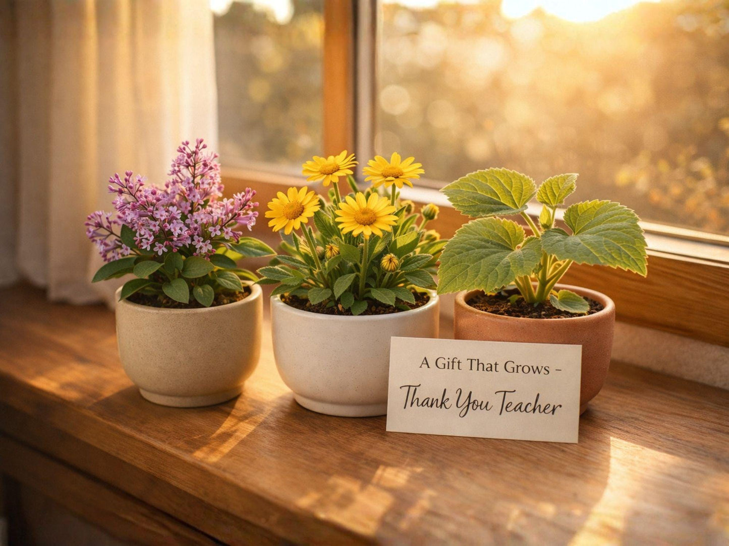 Heirloom Non-GMO Teacher Gift Seed Bundle, Easy Grow Plants, Littleleaf Lilac, Meadow Arnica, Wax Gourd, Syringa microphylla