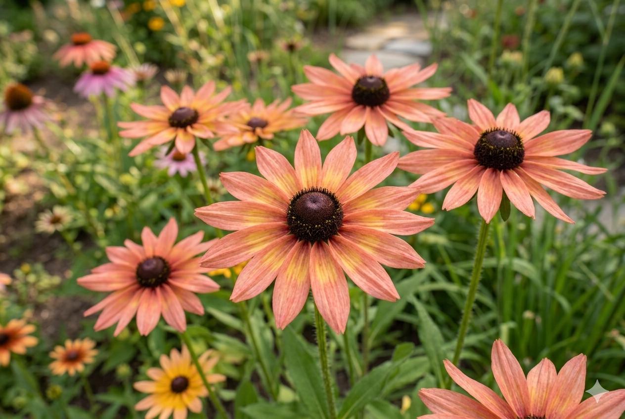 Pink Lemon Rudbeckia Seeds - 125+ Non-GMO Annual Flower Seeds, Rudbeckia hirta, Vibrant Pink & Yellow Blooms for Garden