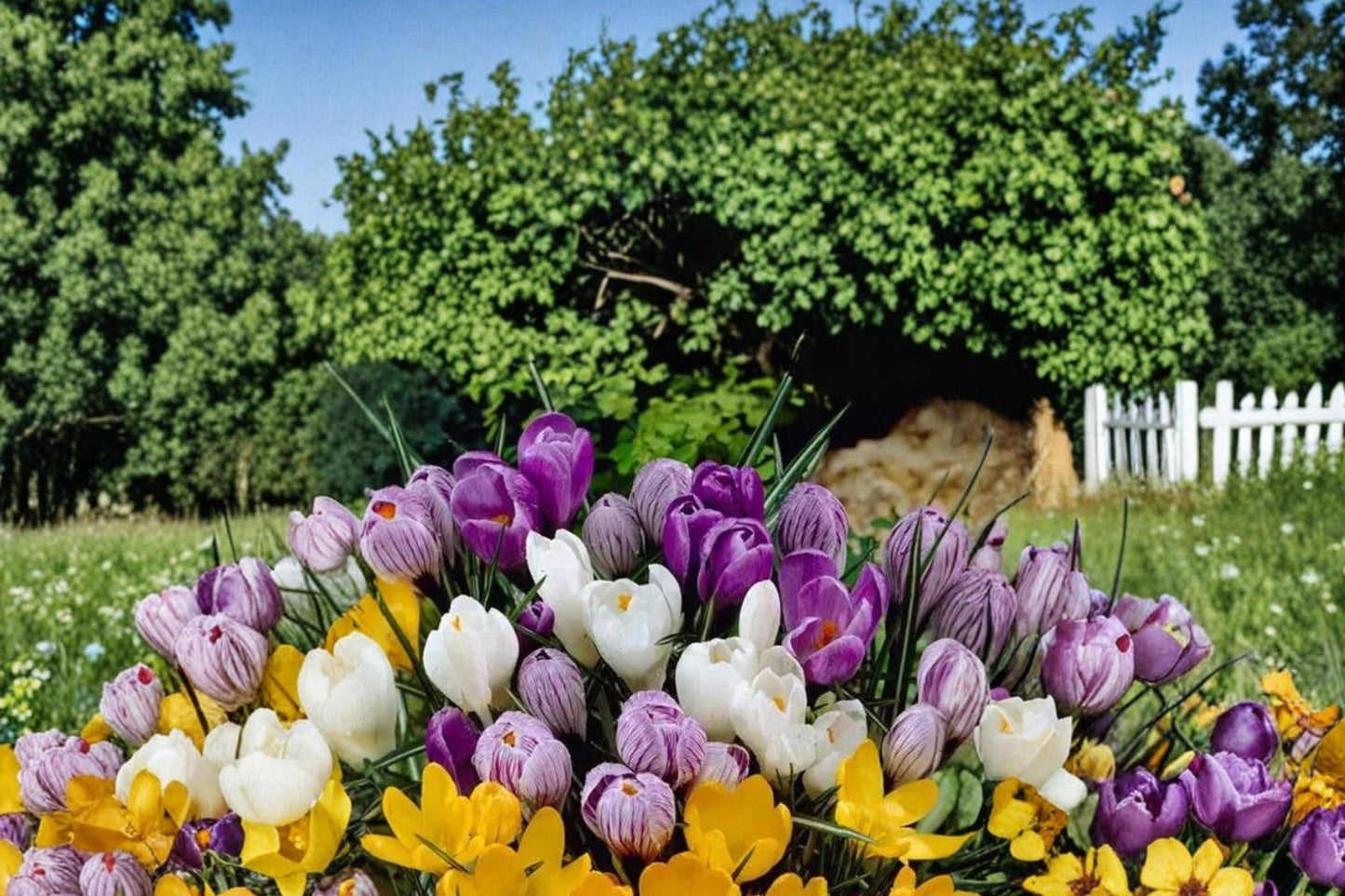 Crocus Bulbs Mix - 20 Perennial Bulbs in Mixed Colors for Spring Blooms - Crocus spp. - Fall Planting Garden Bulbs