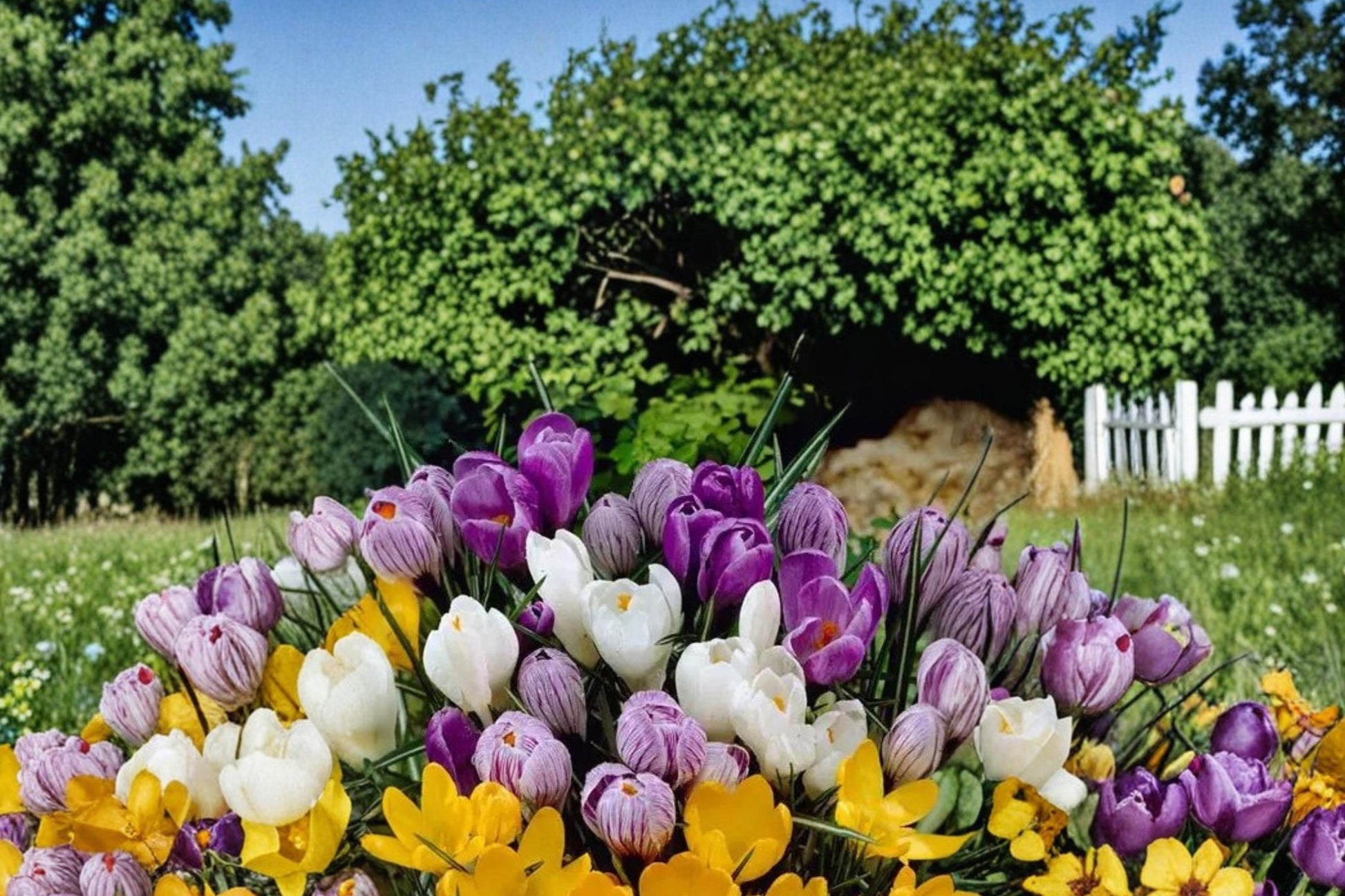 Crocus Bulbs Mix - 20 Perennial Bulbs in Mixed Colors for Spring Blooms - Crocus spp. - Fall Planting Garden Bulbs