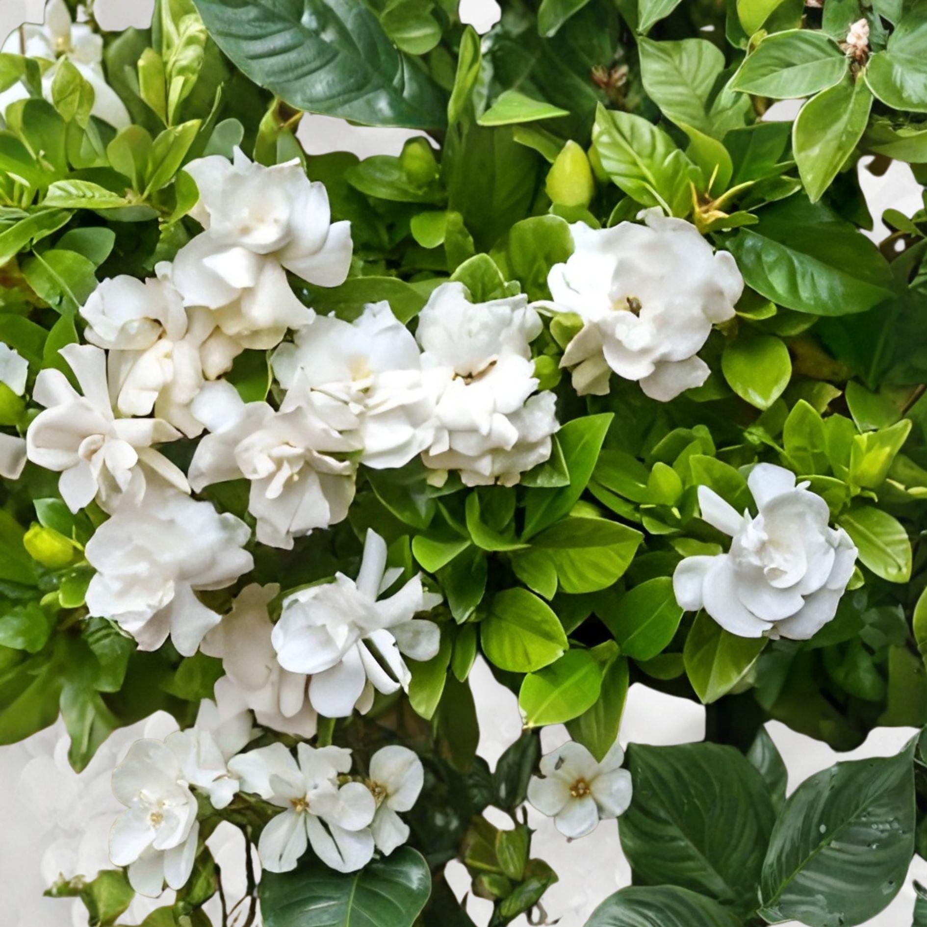 Heirloom Gardenia Cuttings - 8 Unrooted Southern Gardenia (Gardenia jasminoides) - Fragrant White Flowers, Hardy Shrub