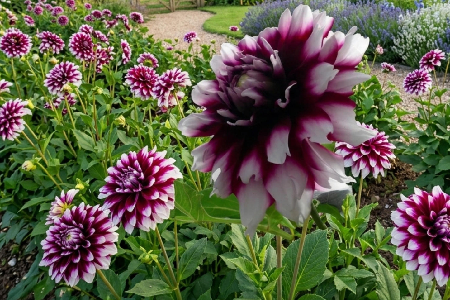 Dinner Plate Dahlia Bulb Tuber Clump, Mystery Day Variety, Dahlia pinnata - Vibrant Summer Blooms for Garden or Cut Flowers